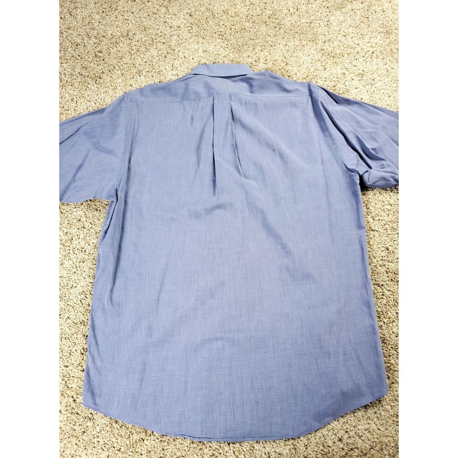 Brooks Brothers Brooks Brothers Dress Shirt 15.5-3 Mens Blue Button Down Long Sleeve Cotton Shirt Size 42R - 6 Thumbnail