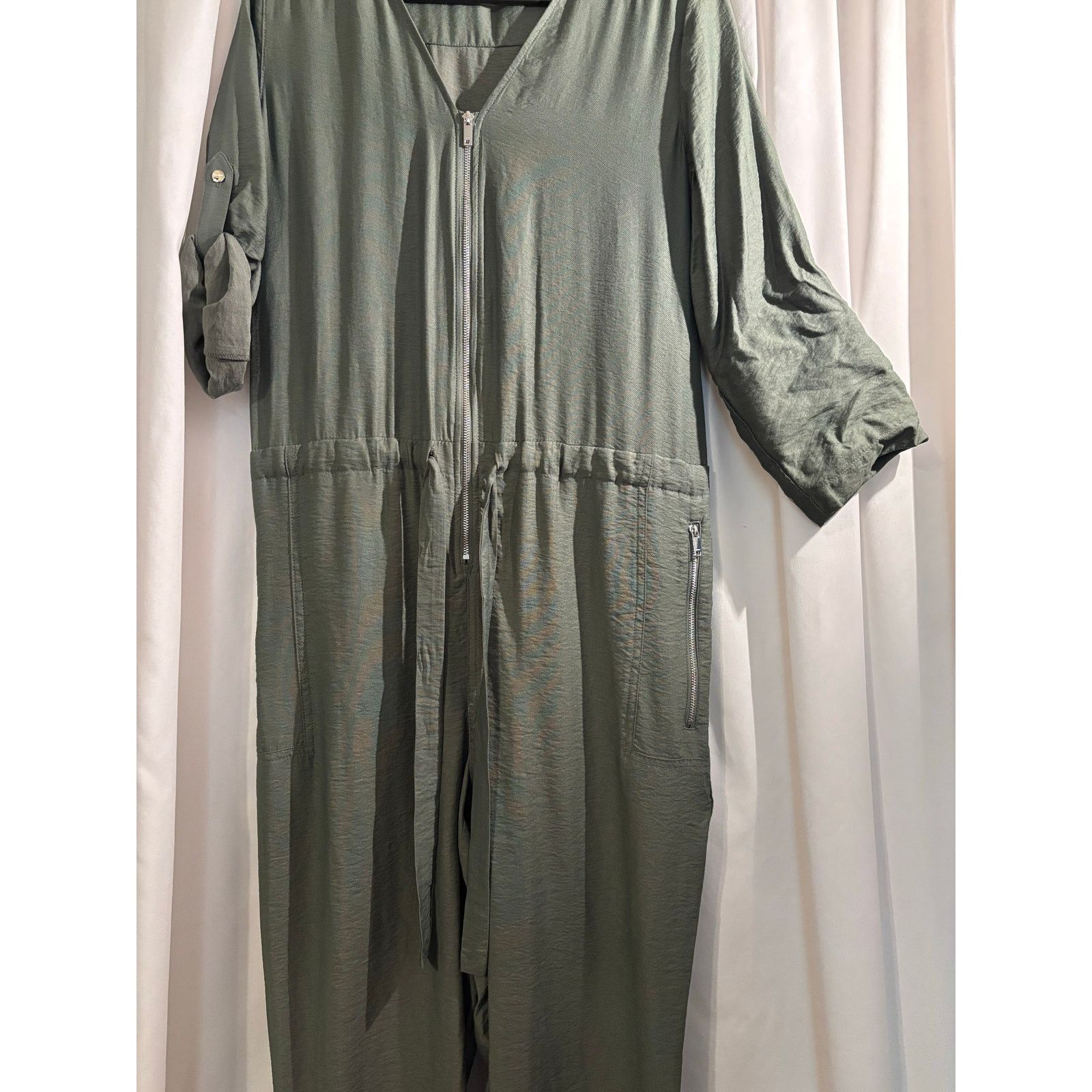 DKNY DKNY Size 4 NWT Olive Green Jumpsuit Size 27" / US 4 / IT 40 - 9 Thumbnail