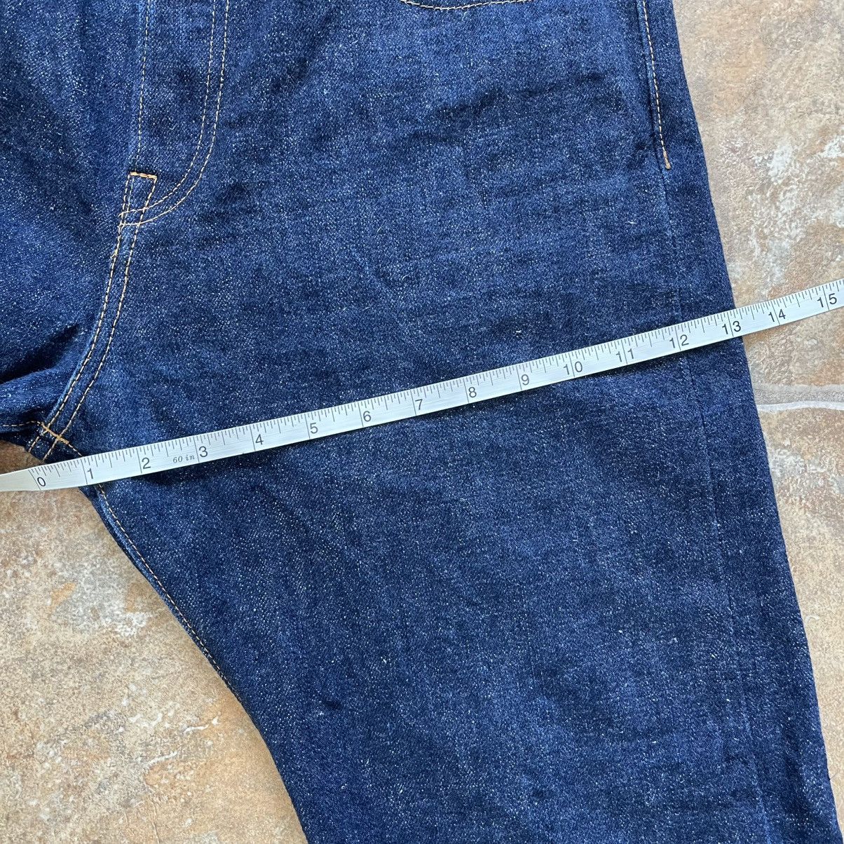 Samurai Jeans Samurai Jeans S211AX 18oz Ai Benkei, Relaxed Tapered, 35x32 Size US 35 - 13 Thumbnail