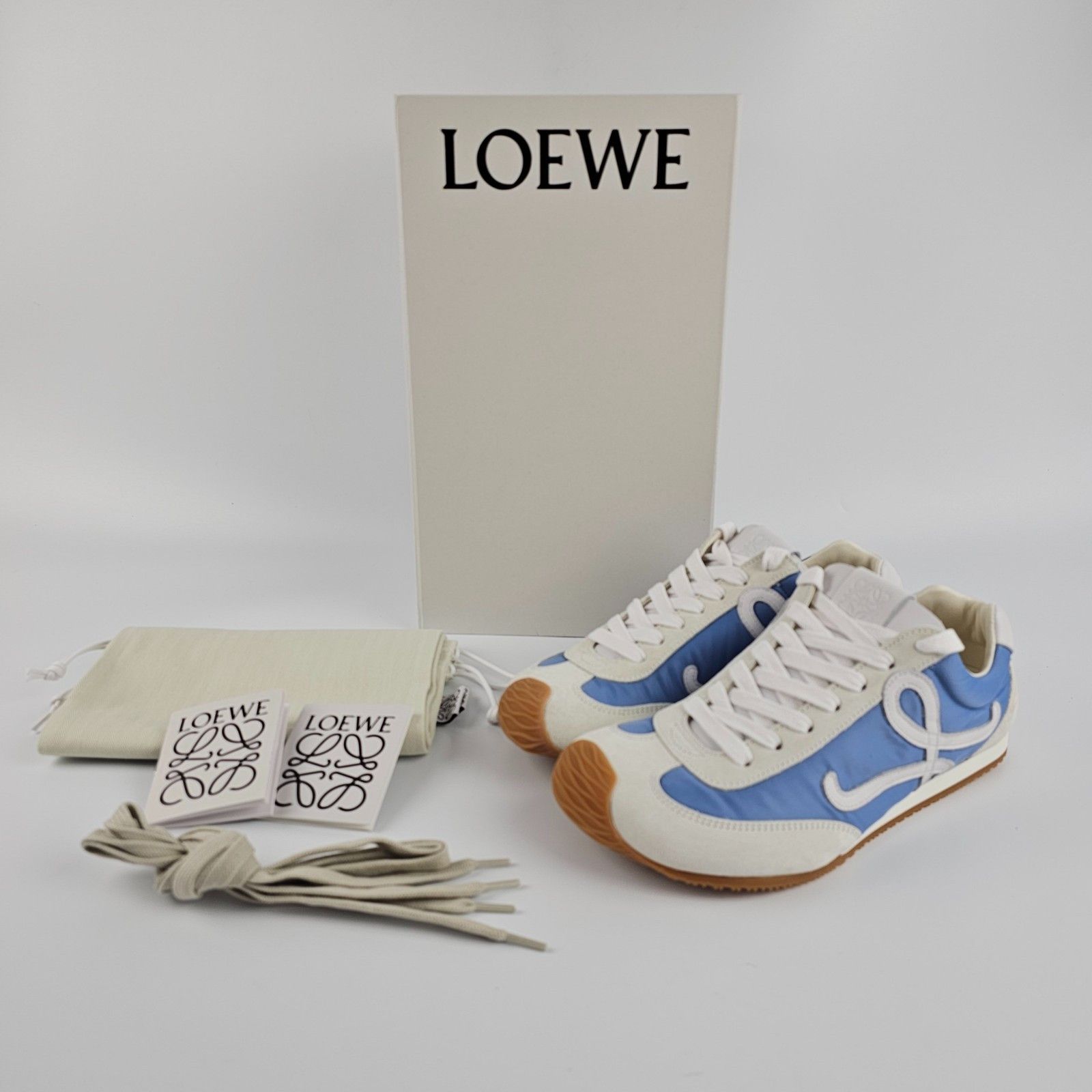 Loewe LOEWE Ballet Runner 2.0 White/Blue Sneakers New & Authentic Size US 8 / IT 38 - 7 Thumbnail