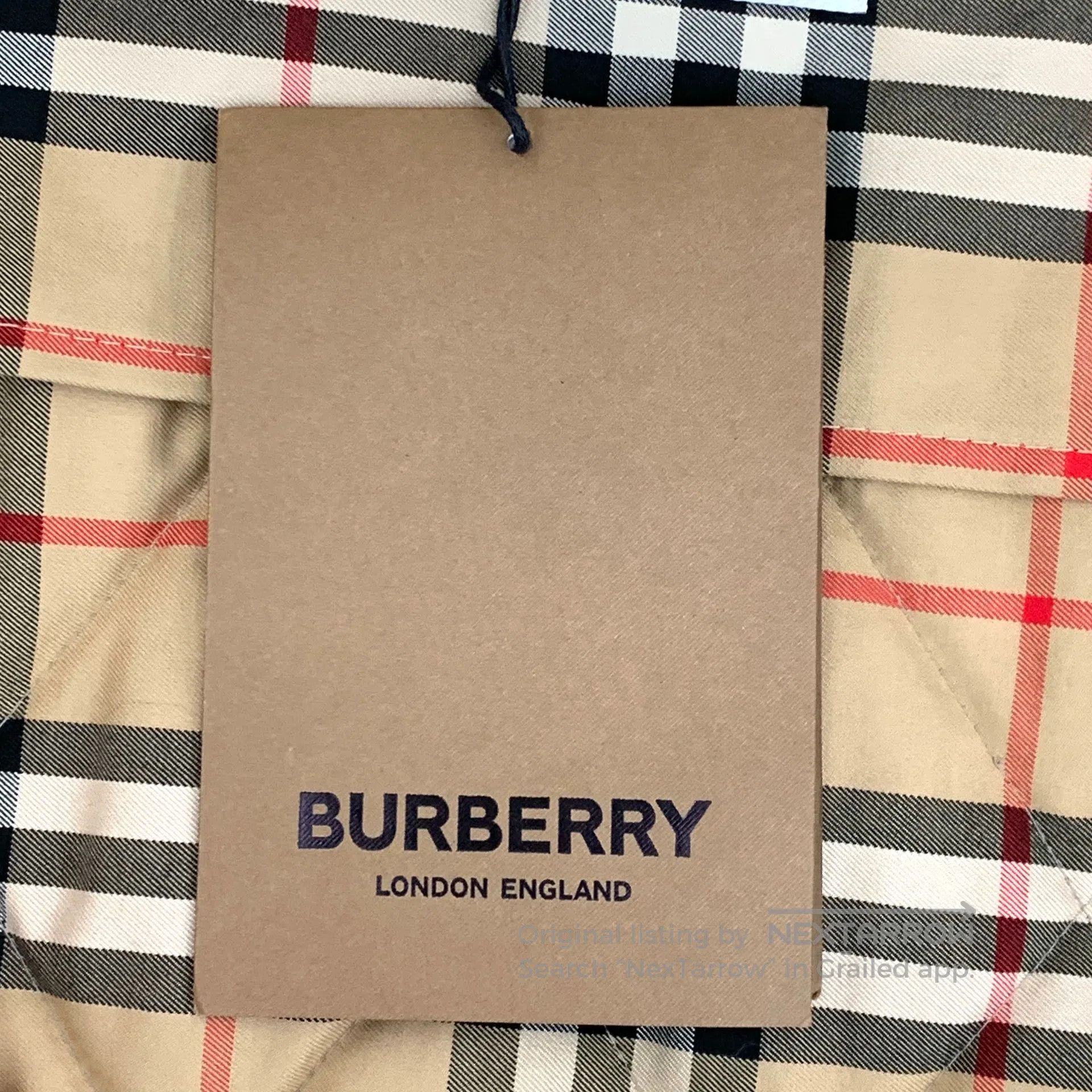 Burberry Burberry Light Brown TB Logo Diamond Quilted Hooded Zipper Size US XS / EU 42 / 0 - 7 Thumbnail