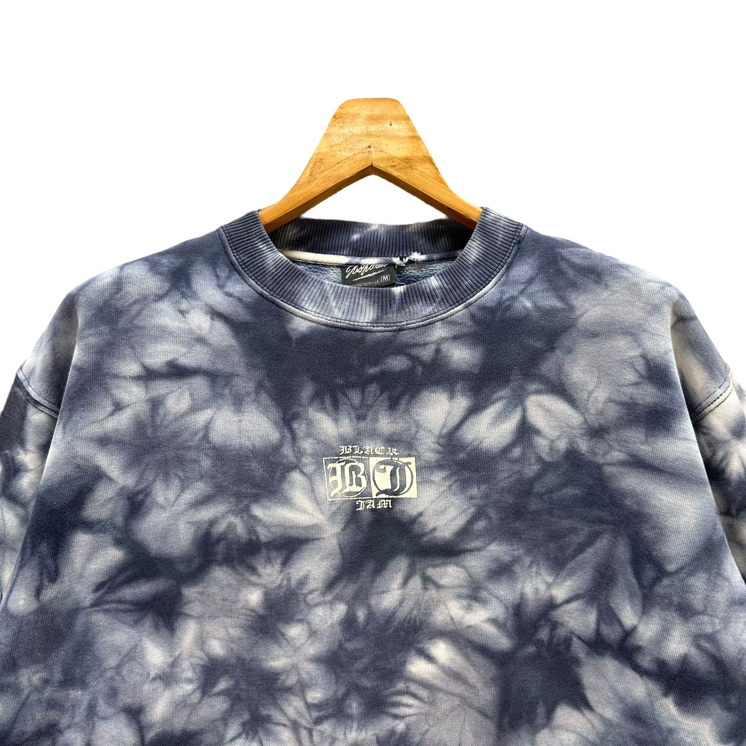 Japanese Brand BLACK JAM Big Logo Tie Dye Sweatshirts #A2-0032 Size US M / EU 48-50 / 2 - 5 Thumbnail