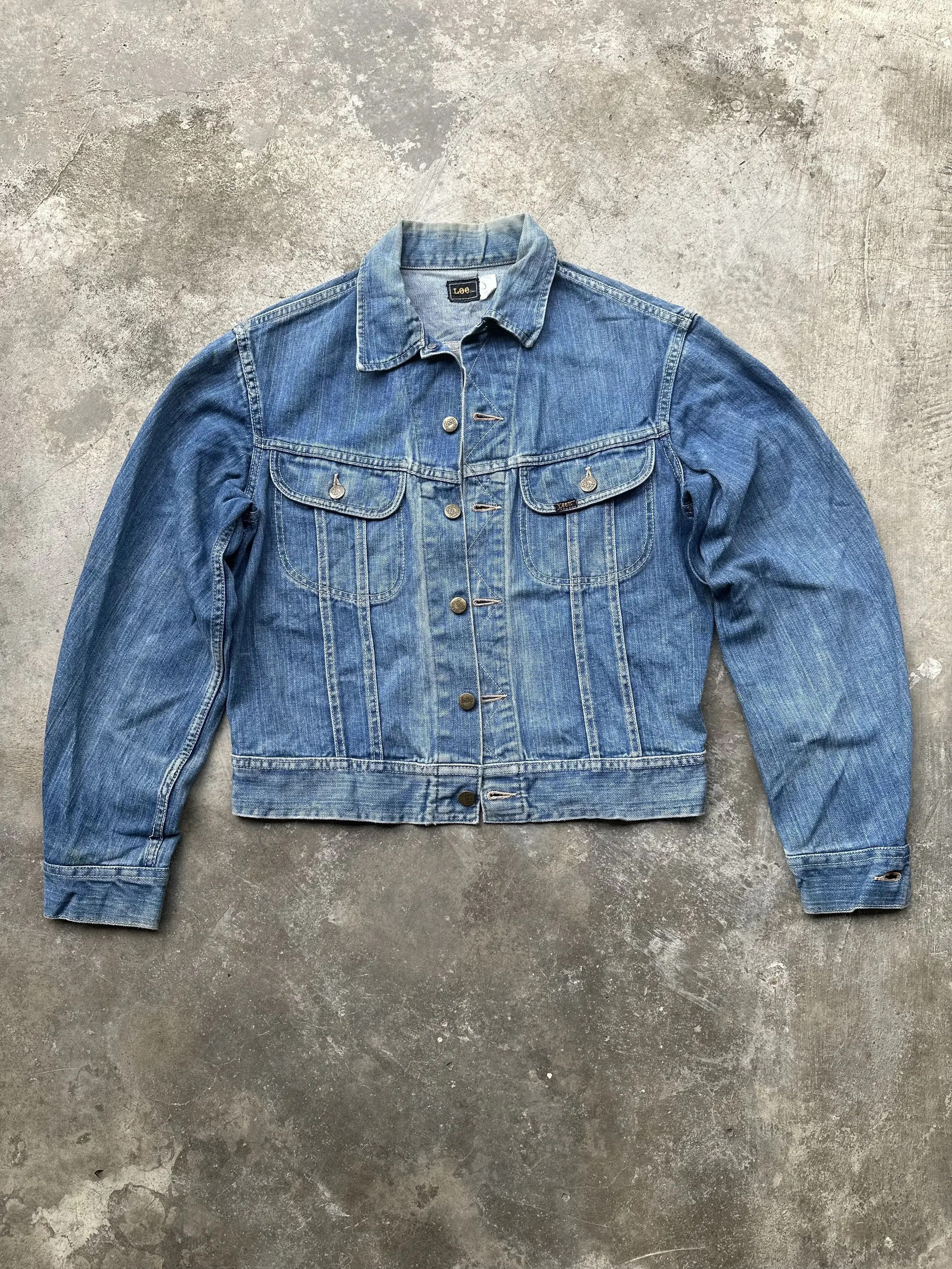 Lee Lee Vintage 70s Lee Riders Trucker Distressed Denim Jacket Size US S / EU 44-46 / 1 - 1 Thumbnail