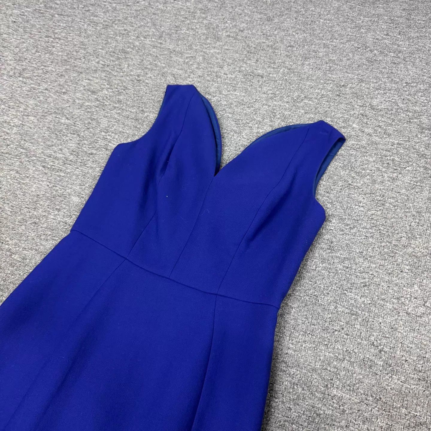 Dior Dior Cobalt Sleeveless Deep V-neck Bodycon Dress 40 Size M / US 6-8 / IT 42-44 - 4 Thumbnail