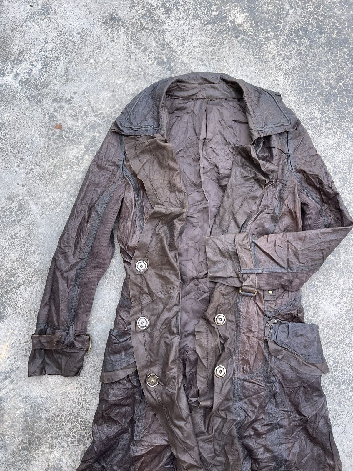 If Six Was Nine Blue Jam sheep leather Bondage L.G.B style Jacket Size S / US 4 / IT 40 - 5 Thumbnail