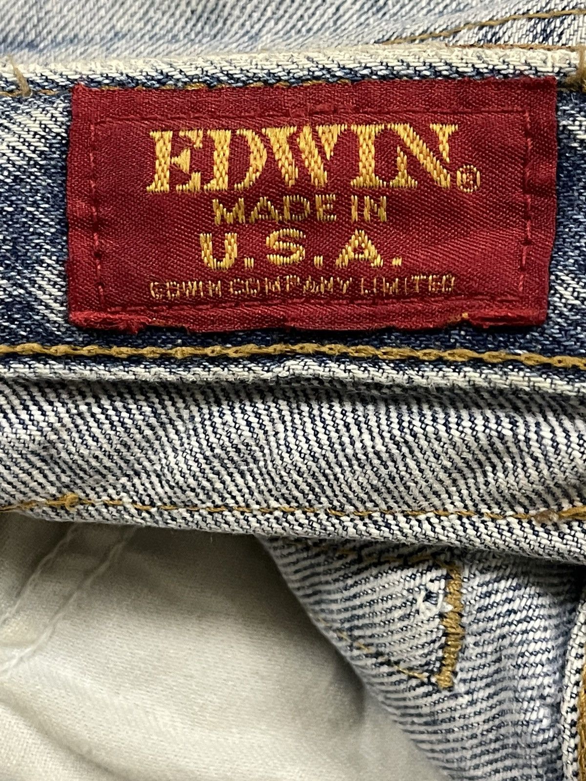 Edwin Vintage 90s Edwin Made in Usa Distressed Style Jeans Size US 28 / EU 44 - 8 Thumbnail