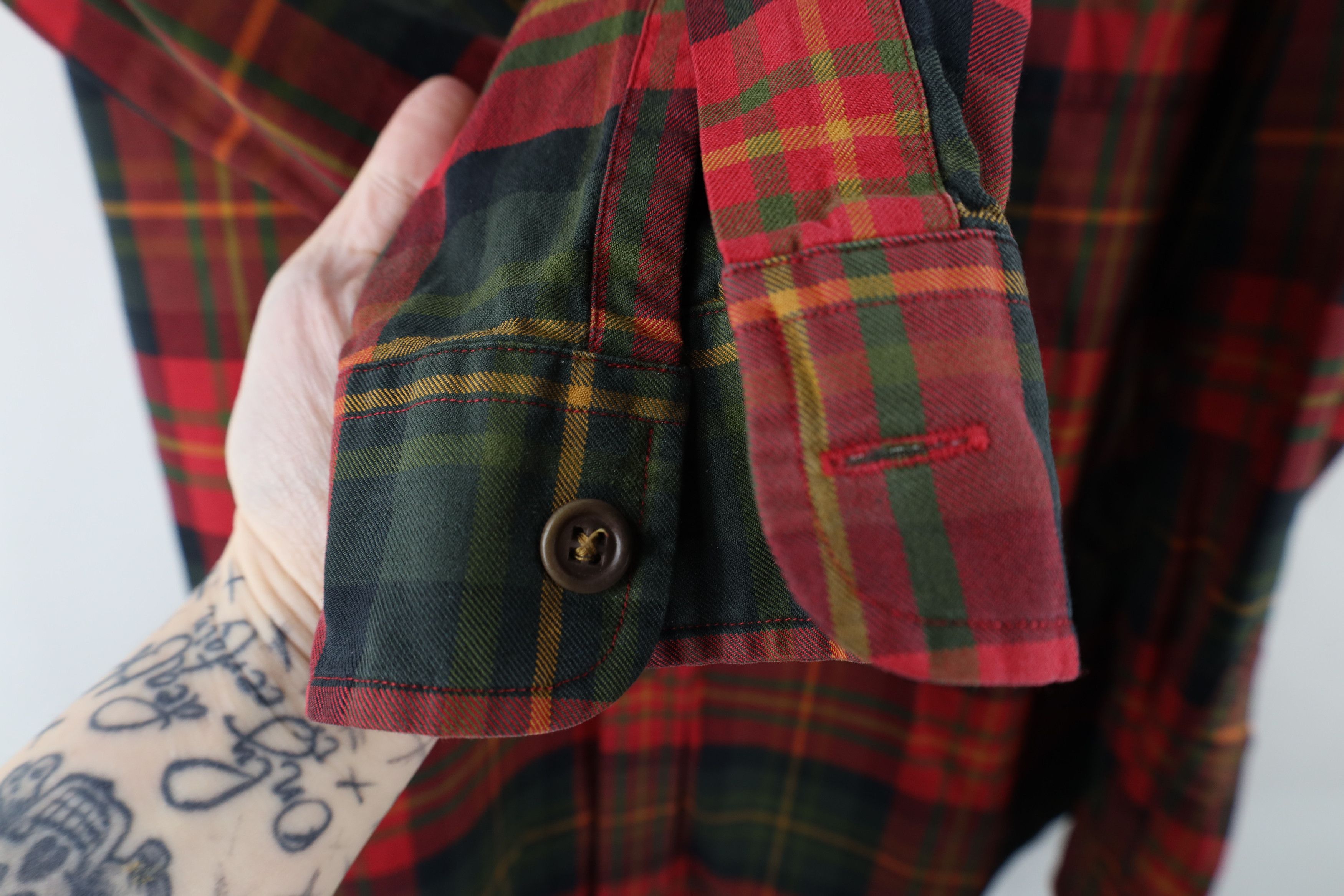 Polo Ralph Lauren Vintage 90s Ralph Lauren Rainbow Plaid Flannel Button Shirt Size US M / EU 48-50 / 2 - 5 Thumbnail