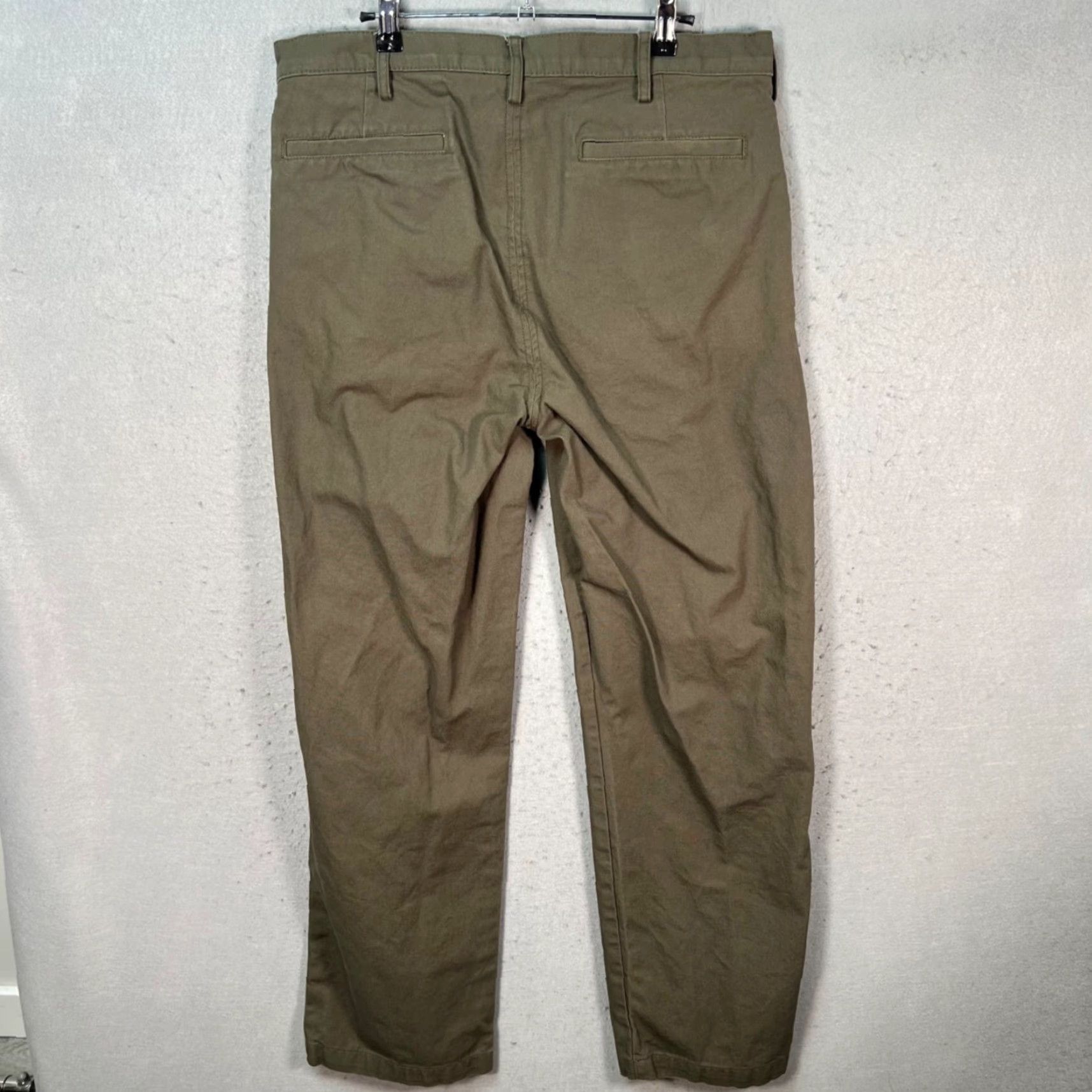 Freshjive Freshjive Mens 34 Olive Green Avenues Chino Pants Made In USA 100% Cotton Size US 34 / EU 50 - 2 Thumbnail
