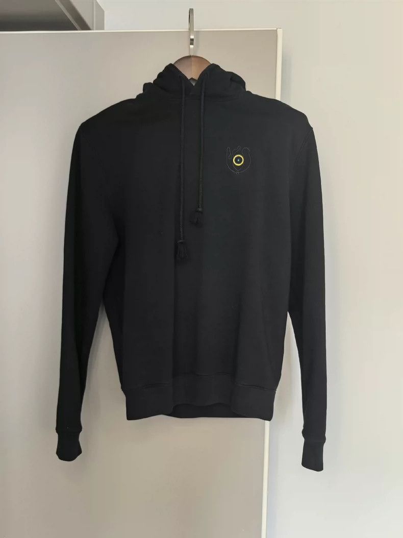 loewe oversized black hoodie with graffiti design-2507