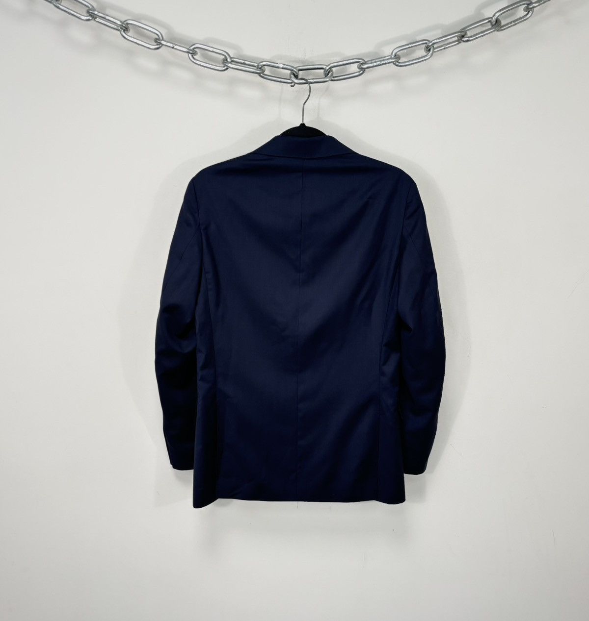 Other De Petrillo Napoli Gaiola Navy Blue Italian Luxury Wool Suit Size 46R - 4 Thumbnail