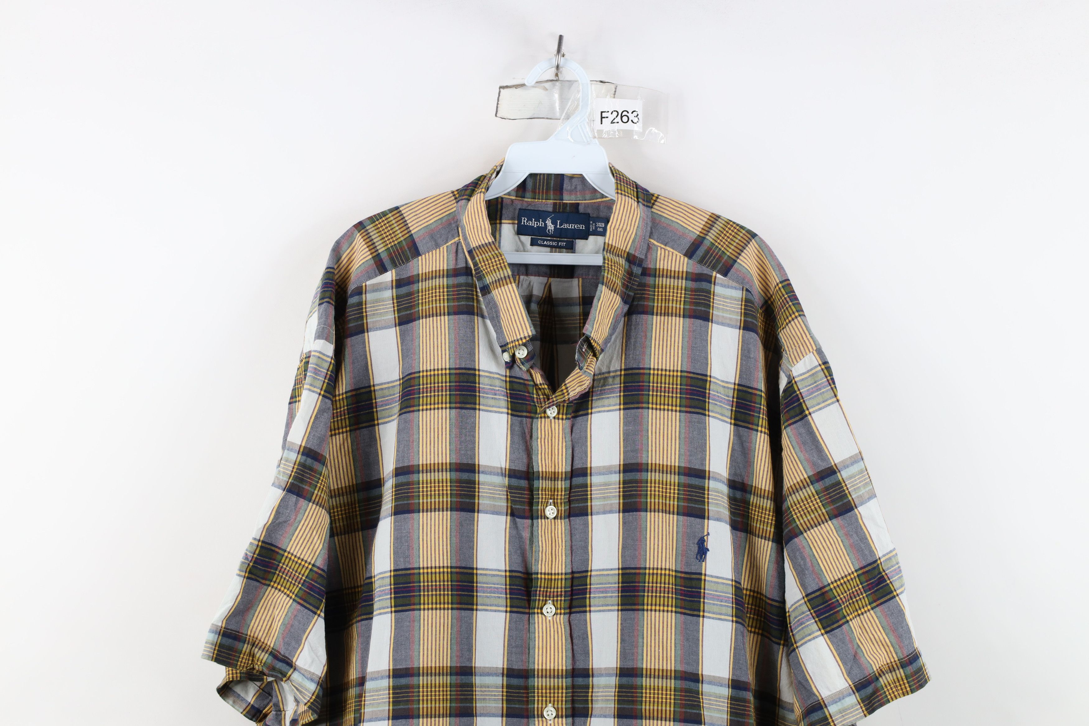 Polo Ralph Lauren Vintage 90s Ralph Lauren Short Sleeve Button Down Shirt 3XL Size US XXL / EU 58 / 5 - 2 Thumbnail