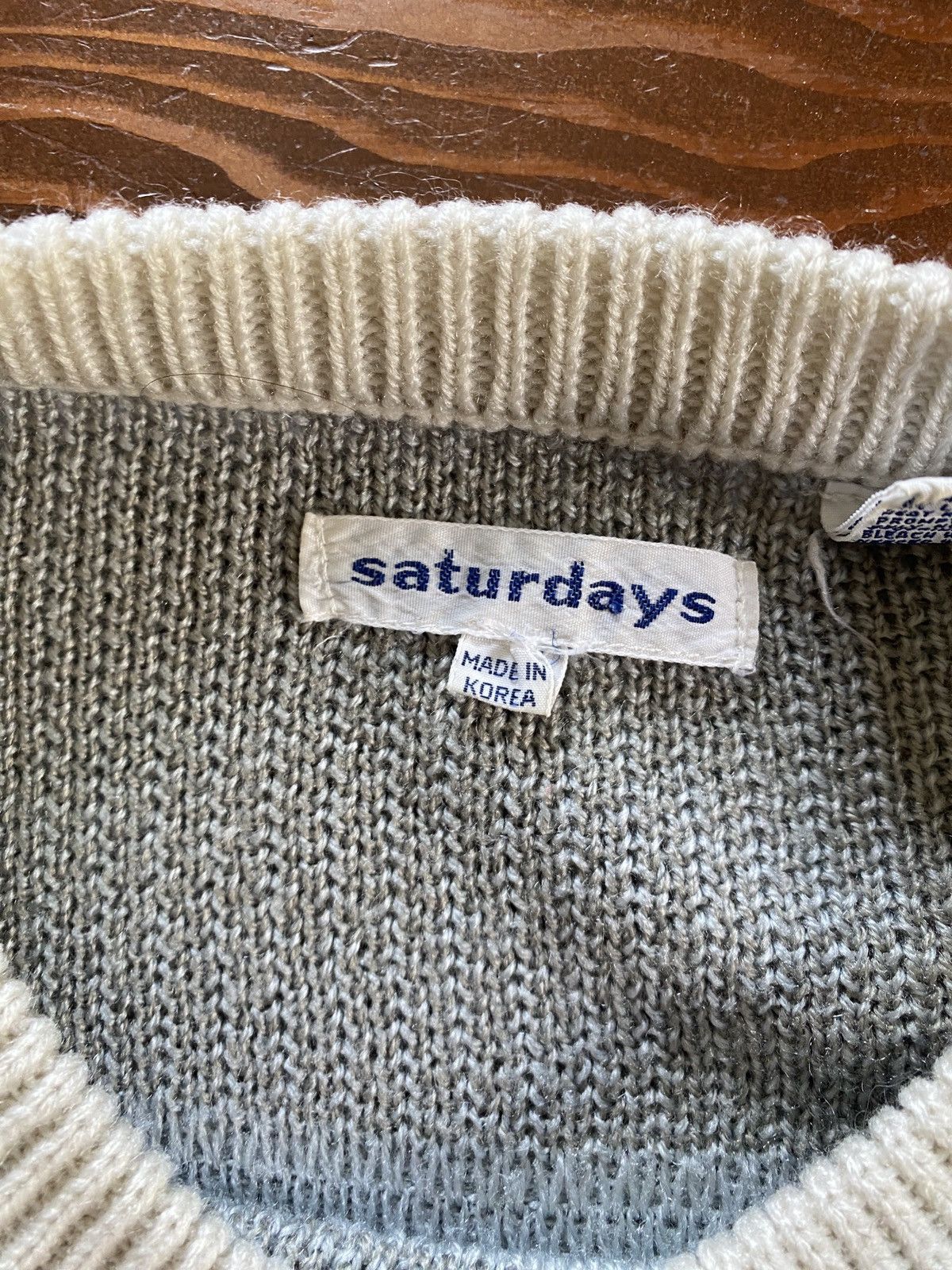 Vintage Vintage 90’s Saturdays Pastel Multi Pattern Knit Sweater Size US M / EU 48-50 / 2 - 8 Thumbnail