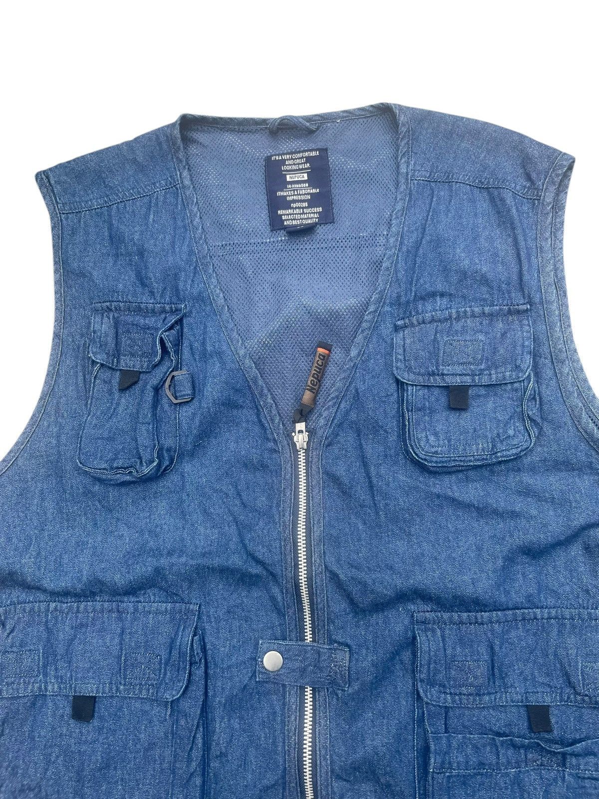 Japanese Brand Nepuca Denim Vest Size US L / EU 52-54 / 3 - 3 Thumbnail
