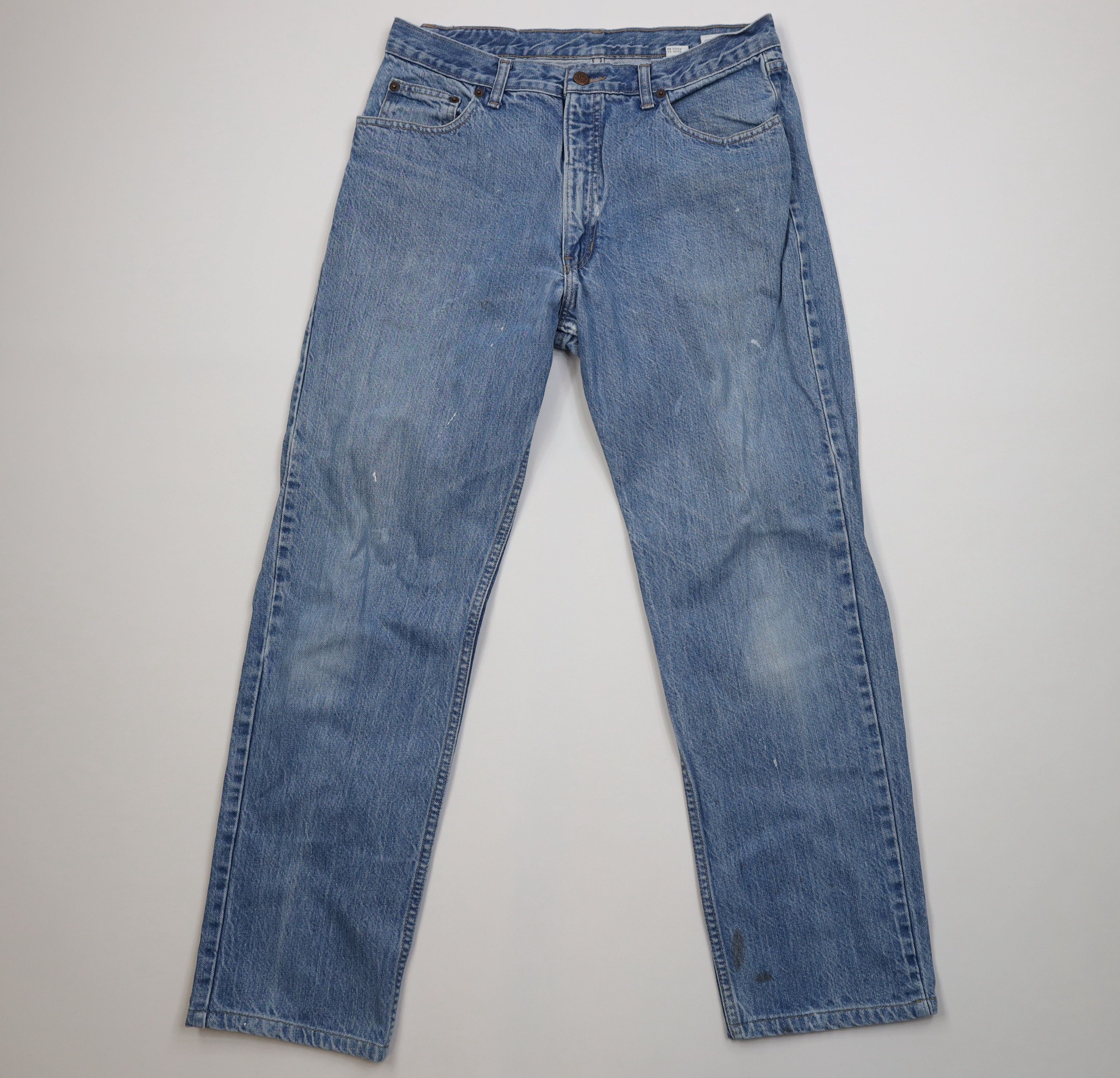 Vintage Vintage 90s Streetwear Straight Leg Denim Jeans Blue USA Size US 32 / EU 48 - 1 Thumbnail