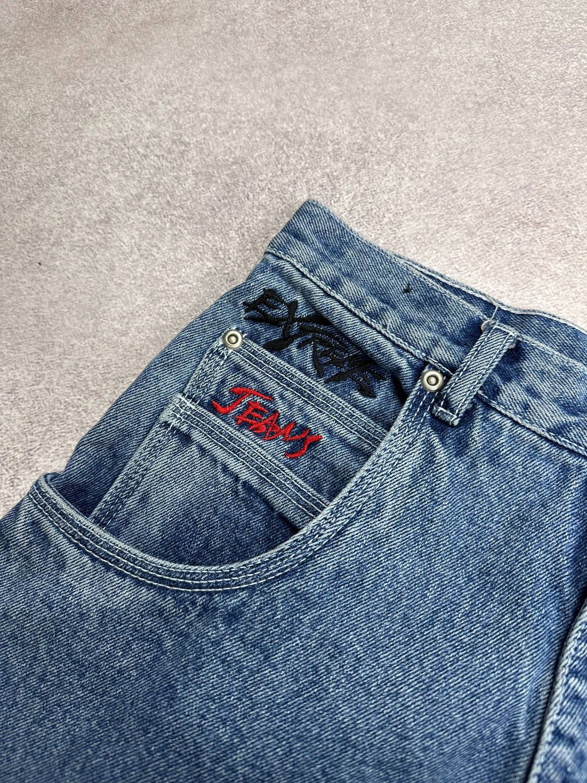 Japanese Brand Vintage JNCO Style Y2K Baggy Flared Jeans Pants 32 Size US 32 / EU 48 - 7 Thumbnail