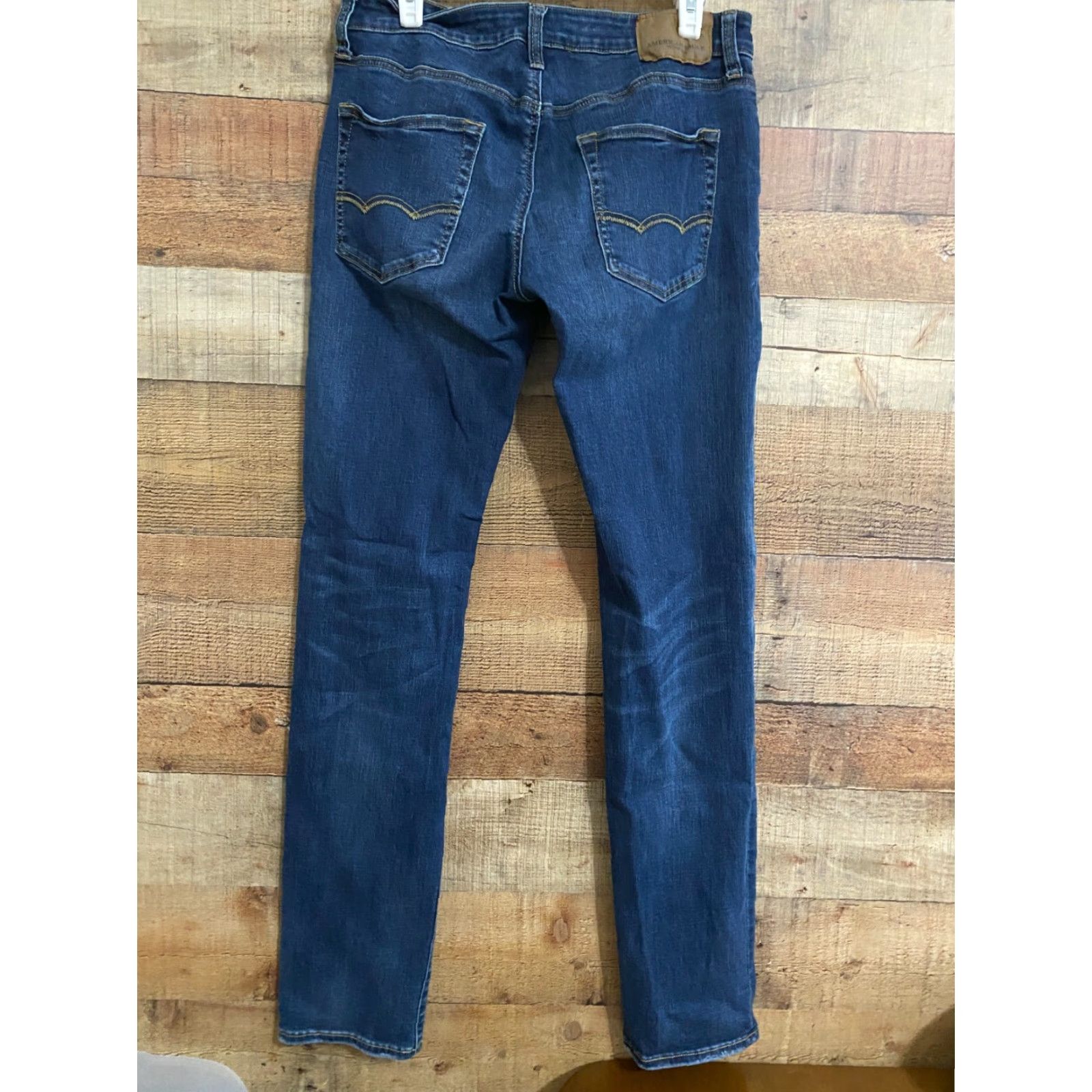 American Eagle Outfitters American Eagle Jeans Men's Size 32x36 Extreme Flex Slim Straight Dark Wash Size US 32 / EU 48 - 3 Thumbnail