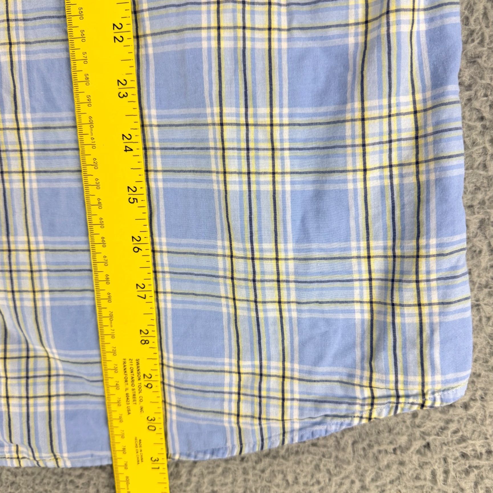 johnnie-O Johnnie-O Button-Down Shirt Mens XL Blue Plaid Long Sleeve 100% Cotton Long Sleeve Button-Up Collared Shirt) Size US XL / EU 56 / 4 - 6 Thumbnail