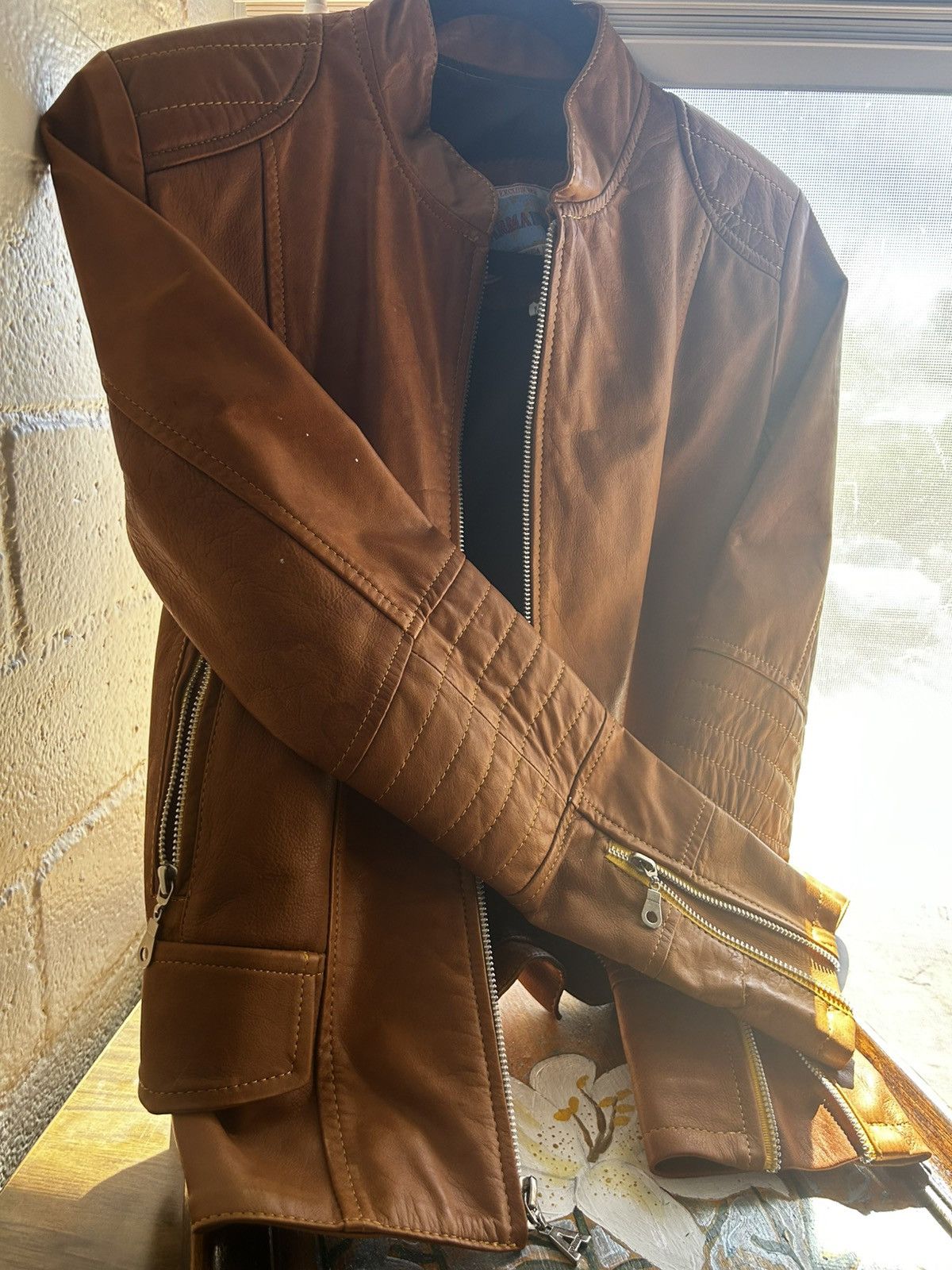 Other Hand-Painted Leather Jacket w/ Crystals (XXS • 1 of 1) Size XXS / US 00 / IT 34 - 6 Thumbnail