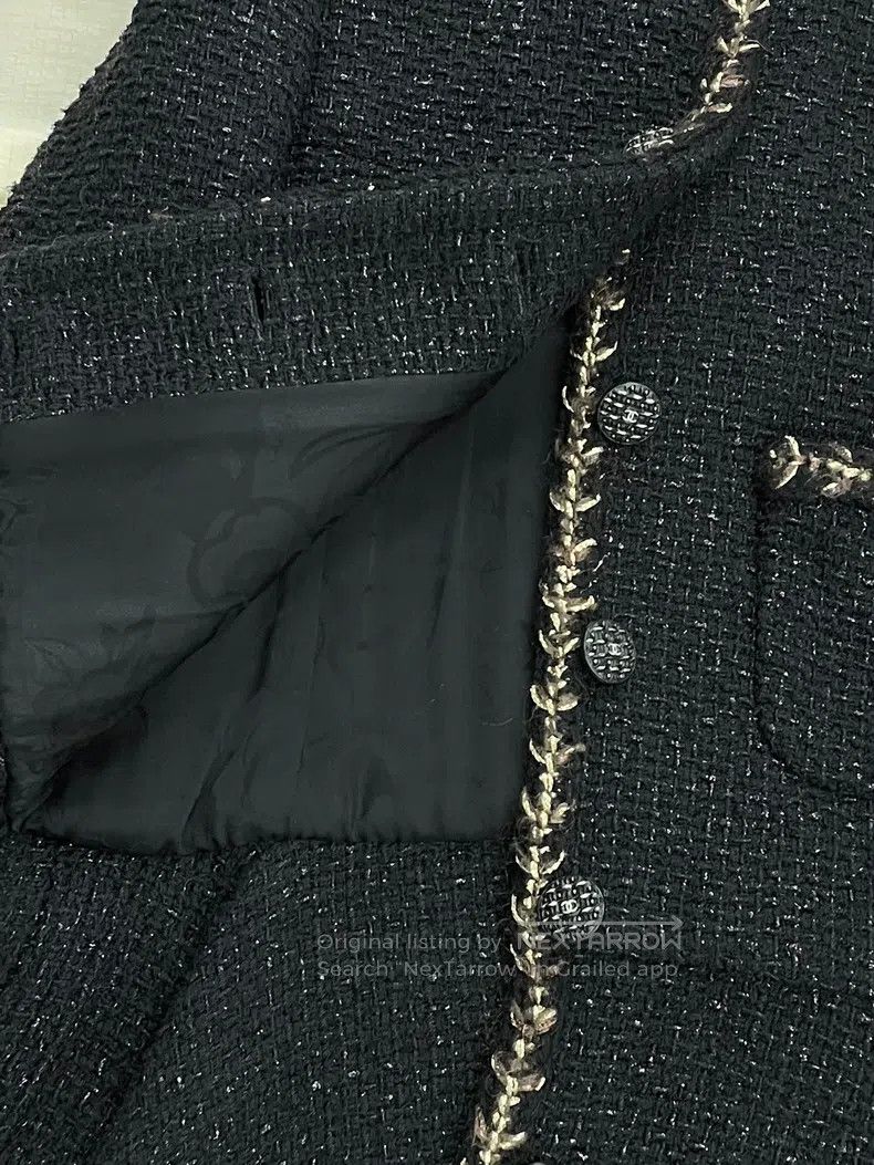 Chanel Chanel Forest Series Black Gold Coat Size XXS / US 00 / IT 34 - 5 Thumbnail