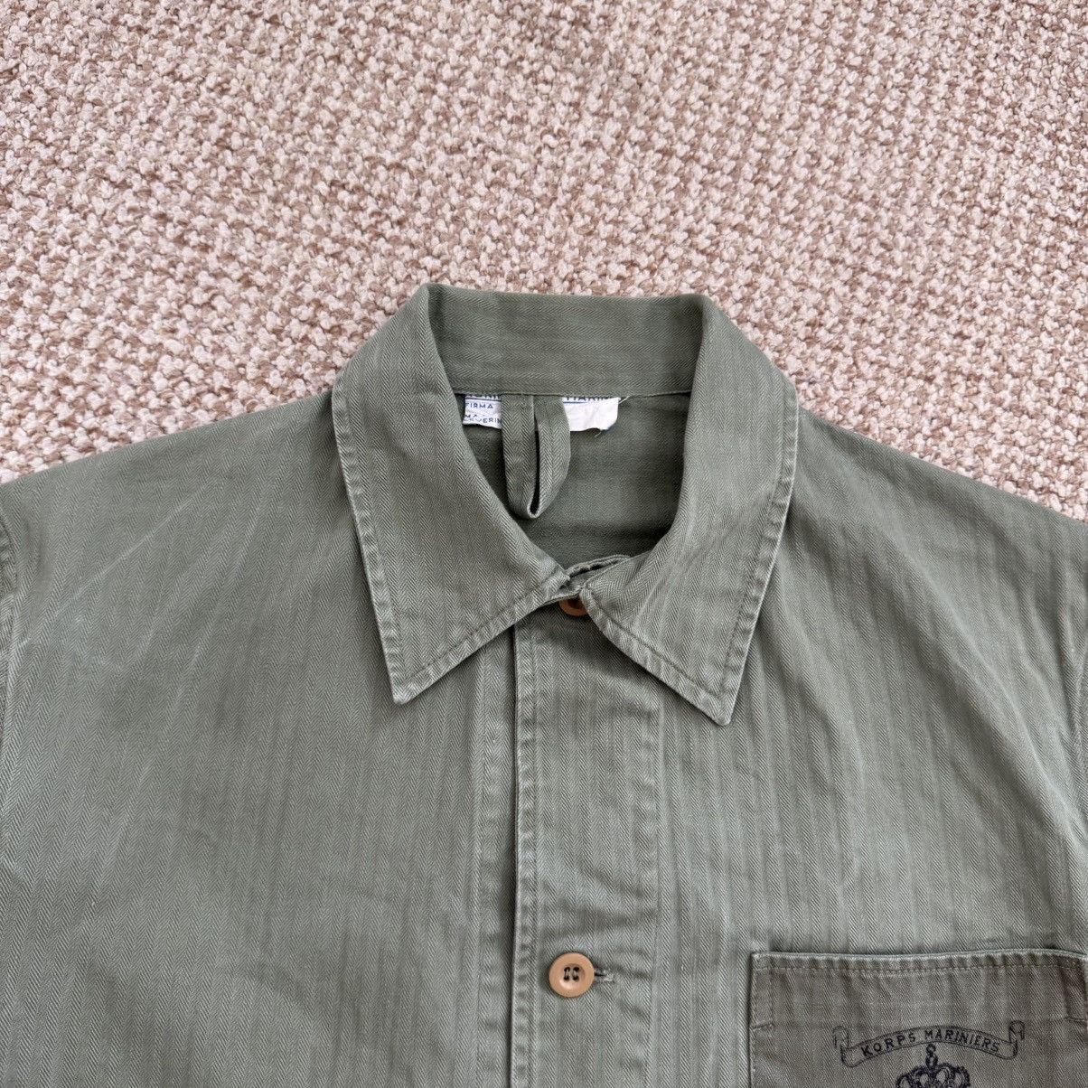 Vintage 60s Vintage Military Dutch KORPS MARINIERS HBT Work Jacket Size US M / EU 48-50 / 2 - 2 Thumbnail
