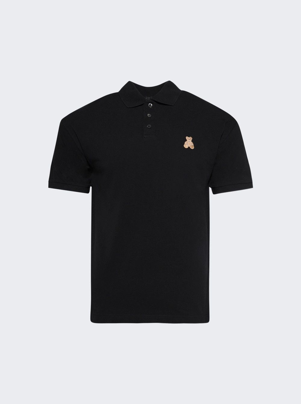 Palm Angels o1mle0226 Mini Bear in Mind Polo Shirt in Black Size US XXL / EU 58 / 5 - 1 Thumbnail