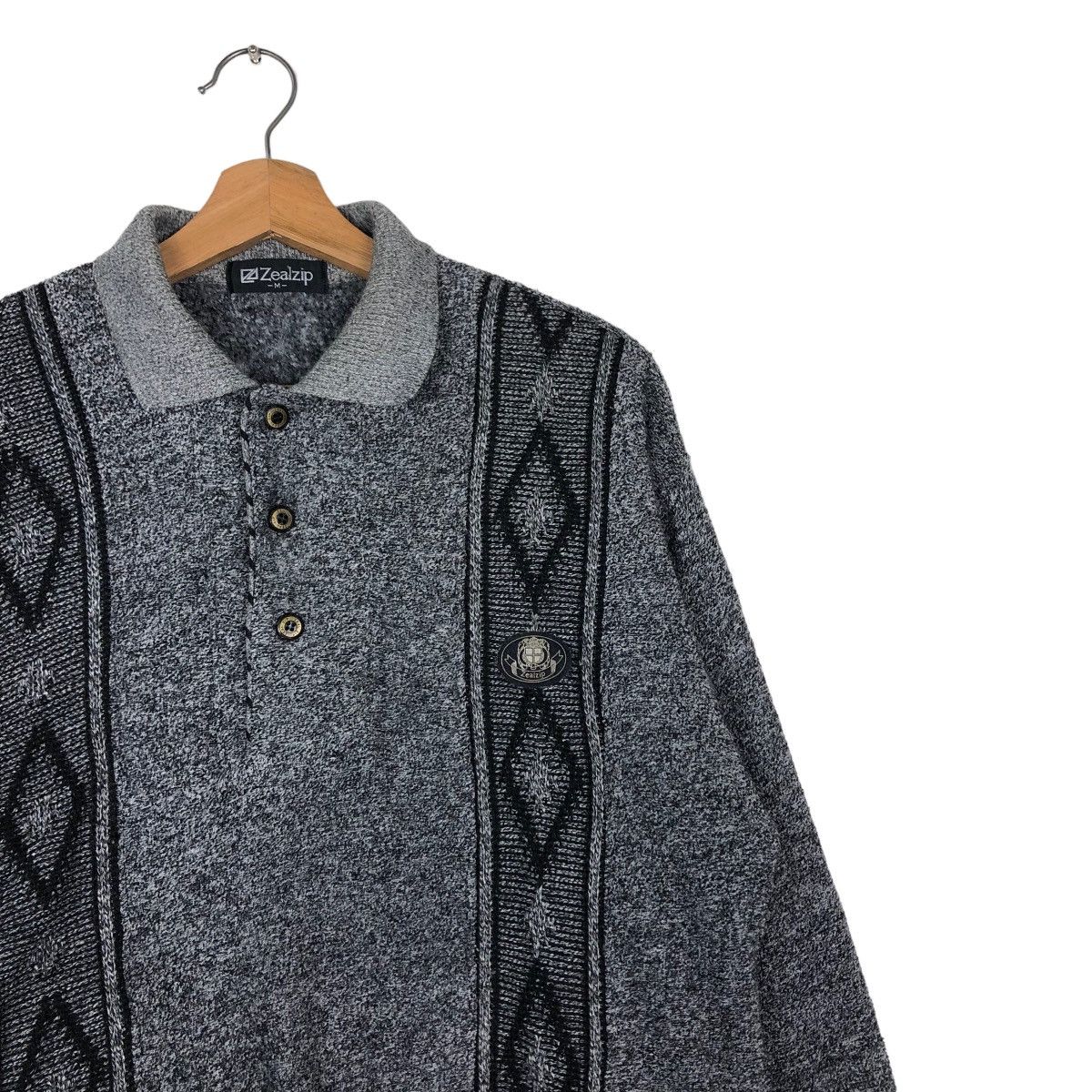 Japanese Brand × Vintage 📌VINTAGE SWEATSHIRT COLLAR BIG LOGO ZEALZIP JAPAN Size US M / EU 48-50 / 2 - 9 Thumbnail