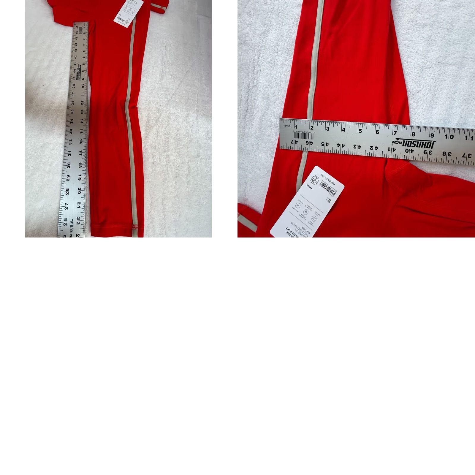 Athleta Athleta Ultra High Rise Elation 7/8 Tight Red Stripe Medium Yoga Leggings Women XS? (Note: Original size is Medium) Size 32" / US 10 / IT 46 - 8 Thumbnail