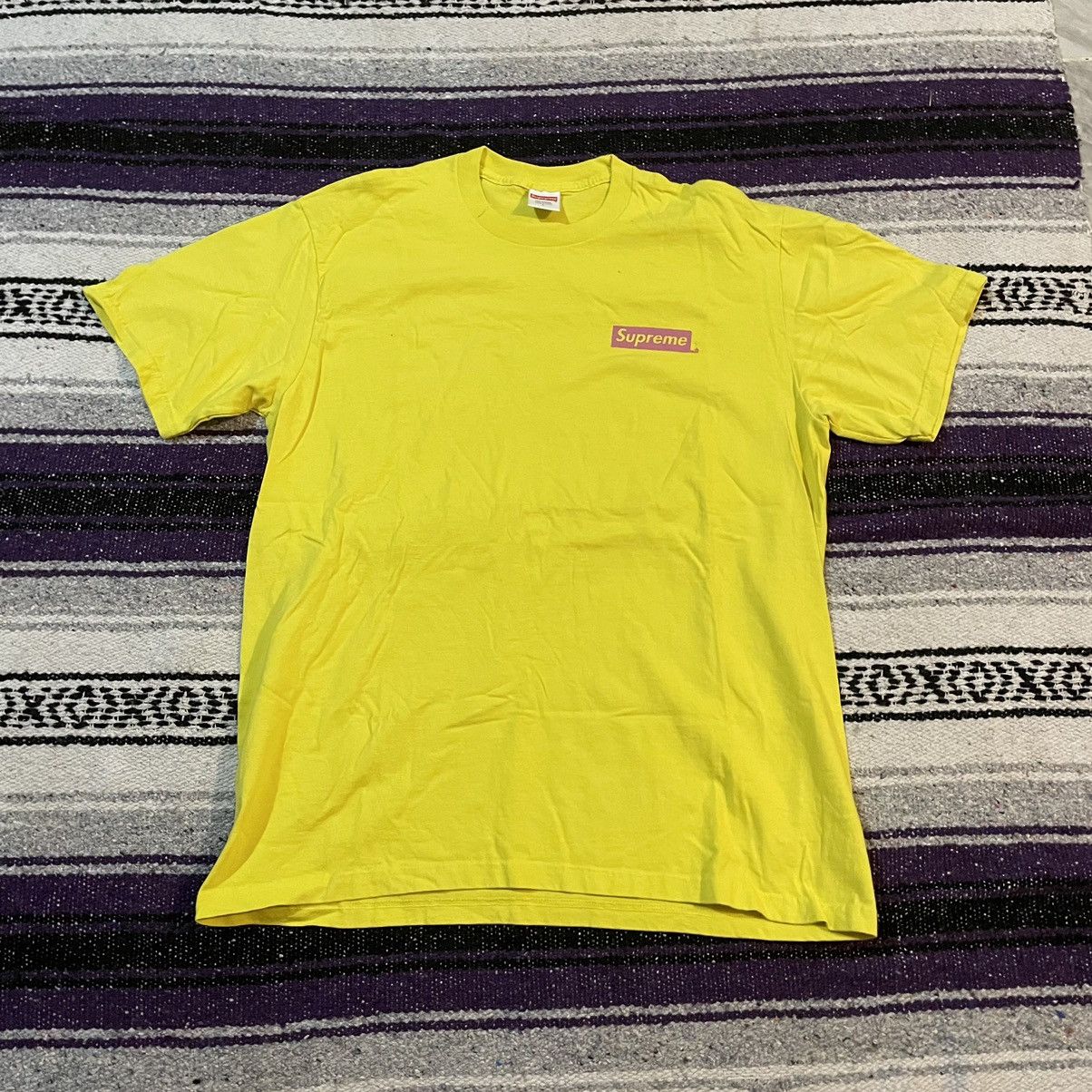 Supreme Supreme Logos T-Shirt Size Large Yellow 2021 Size US L / EU 52-54 / 3 - 1 Thumbnail