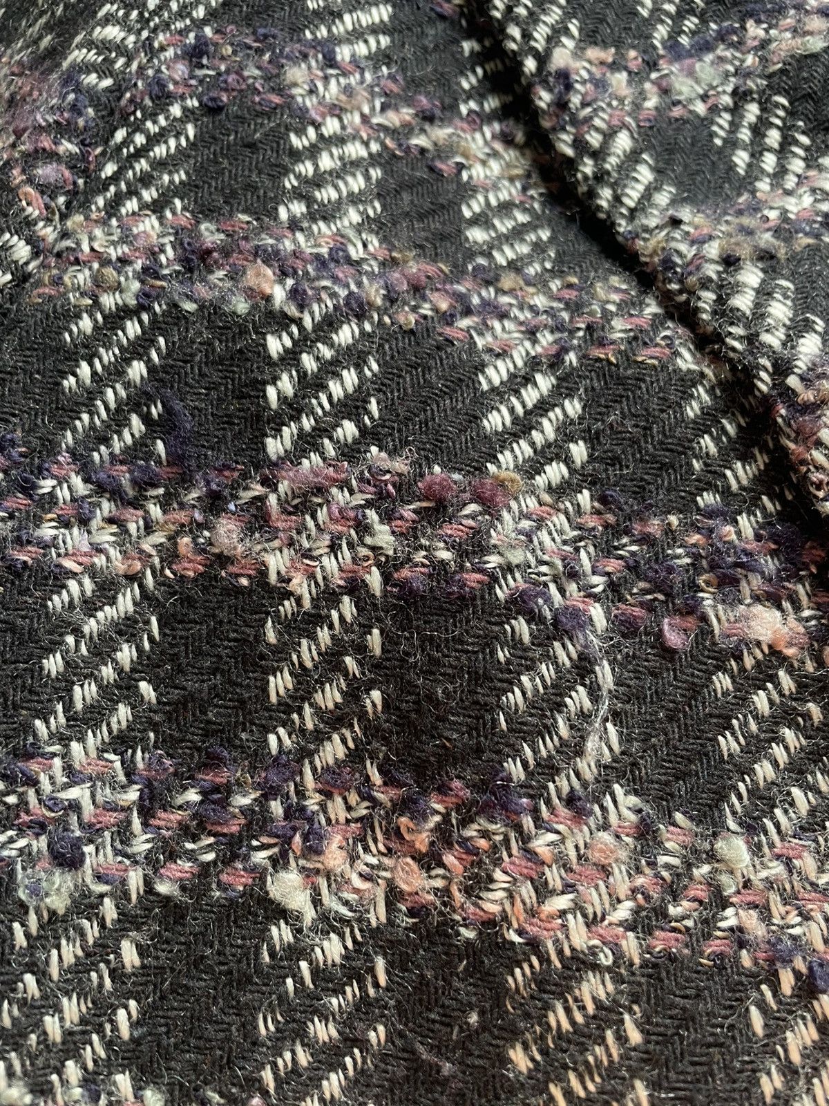 Vintage 90s boucle’ windowpane pattern Gloria Vanderbilt blazer 14 Size XL / US 12-14 / IT 48-50 - 6 Thumbnail