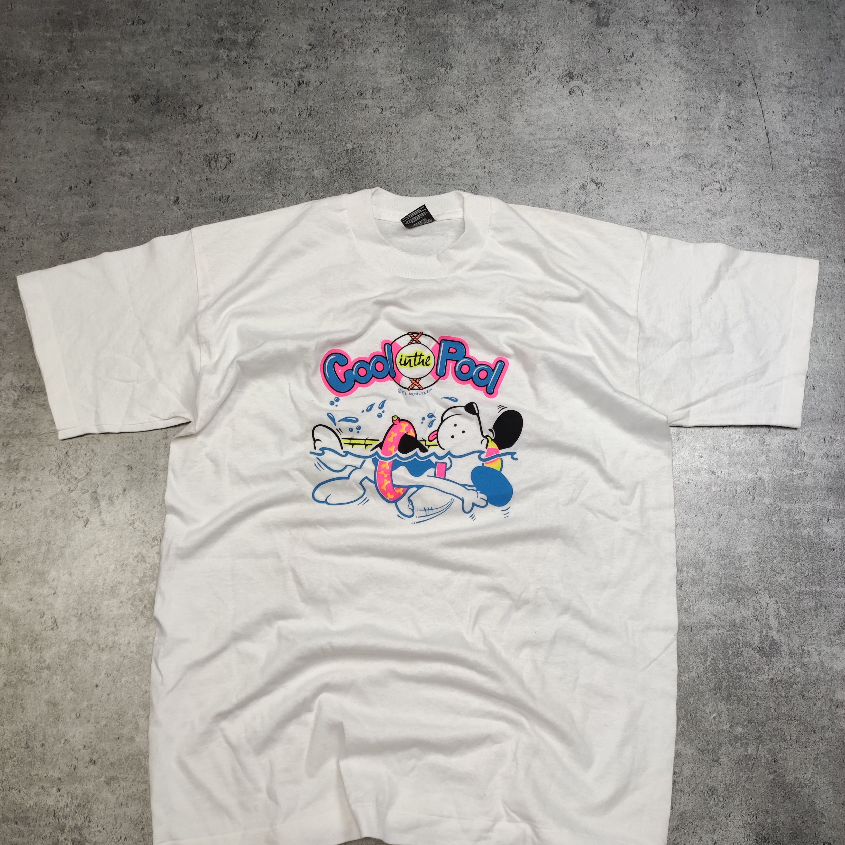 Vintage Vintage RARE Cool in the Pool 90s Screen Stars Promo Tee Size US L / EU 52-54 / 3 - 2 Thumbnail