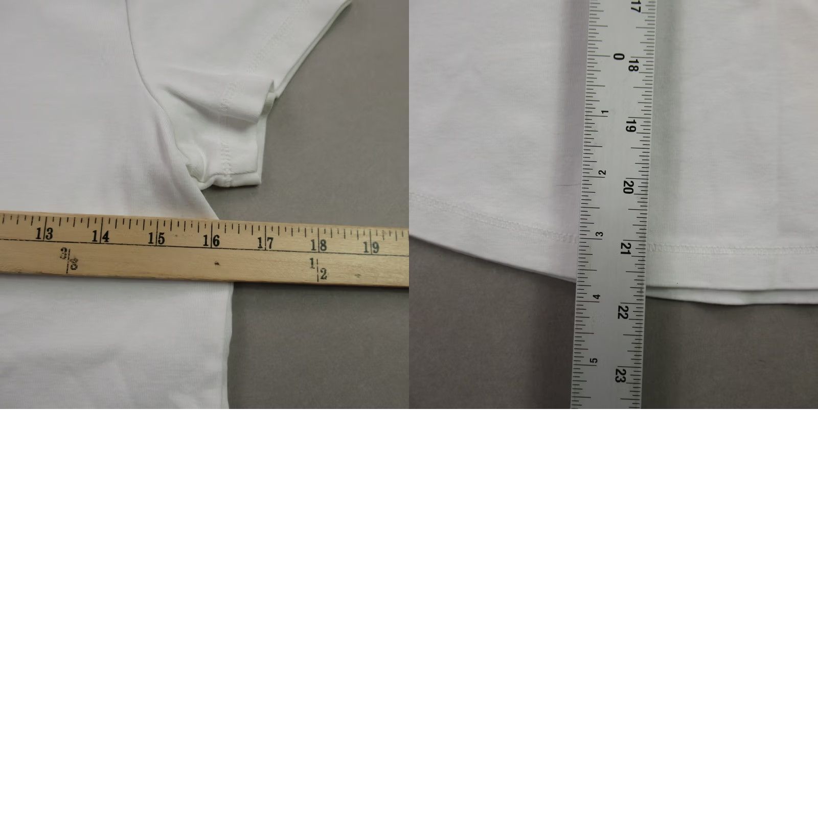 J. Jill J Jill Shirt Womens Medium Petite Short Sleeve Pullover Lightweight V Neck White - T-Shirt - 100% Cotton - Regular Fit Size M / US 6-8 / IT 42-44 - 8 Thumbnail
