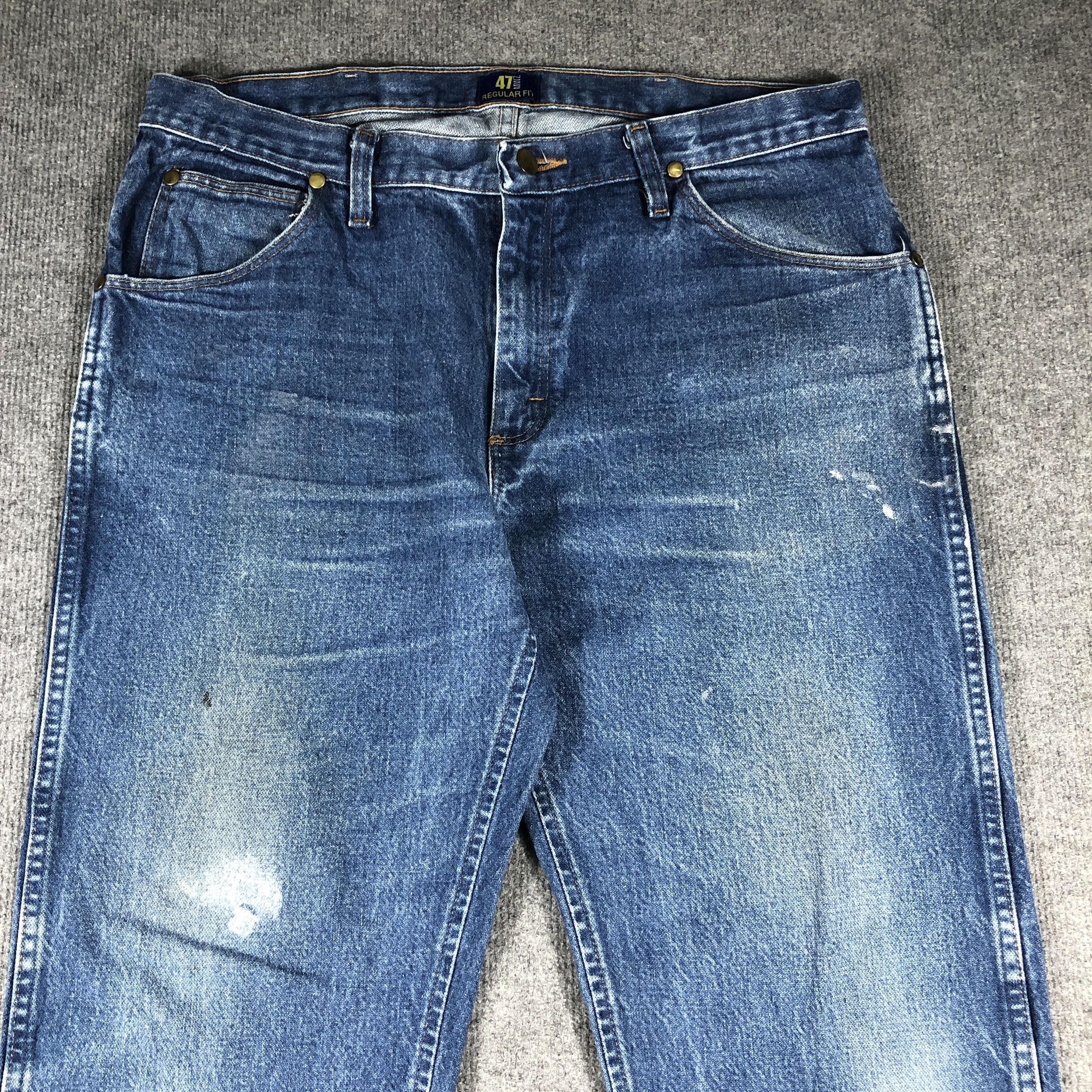 Vintage × Wrangler Vintage Wrangler Regular Fit Light Blue Wash L684 Size US 36 / EU 52 - 2 Thumbnail