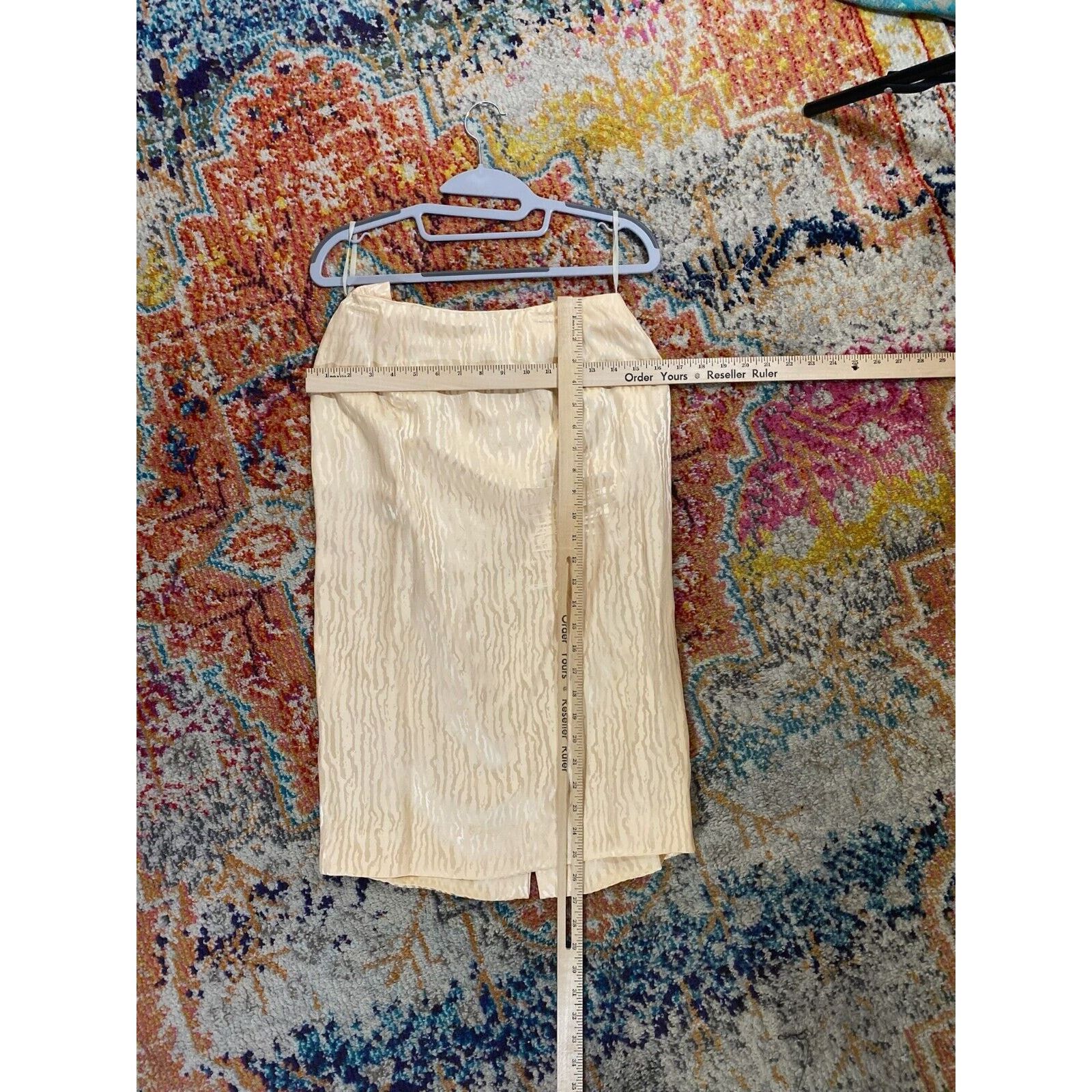 Vintage Vintage D'ore Women's 3 Piece Embroidered Peach Skirt Set Size M / US 6-8 / IT 42-44 - 5 Thumbnail