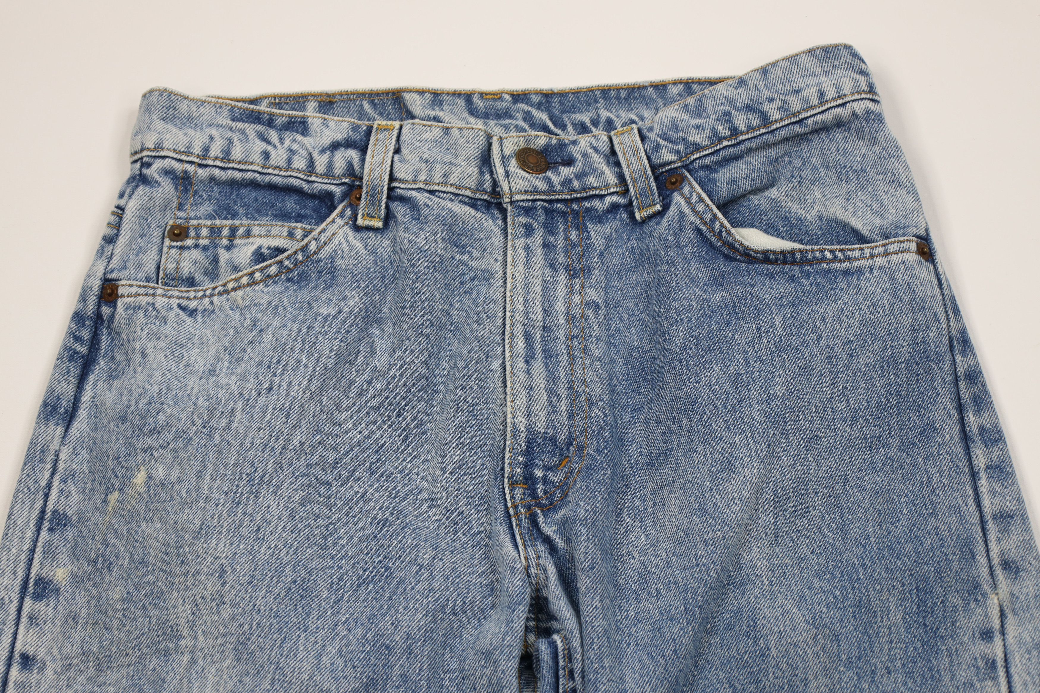 Levi's Vintage 80s Levis 550 Orange Tab Acid Wash Relaxed Jeans USA Size US 31 - 2 Thumbnail