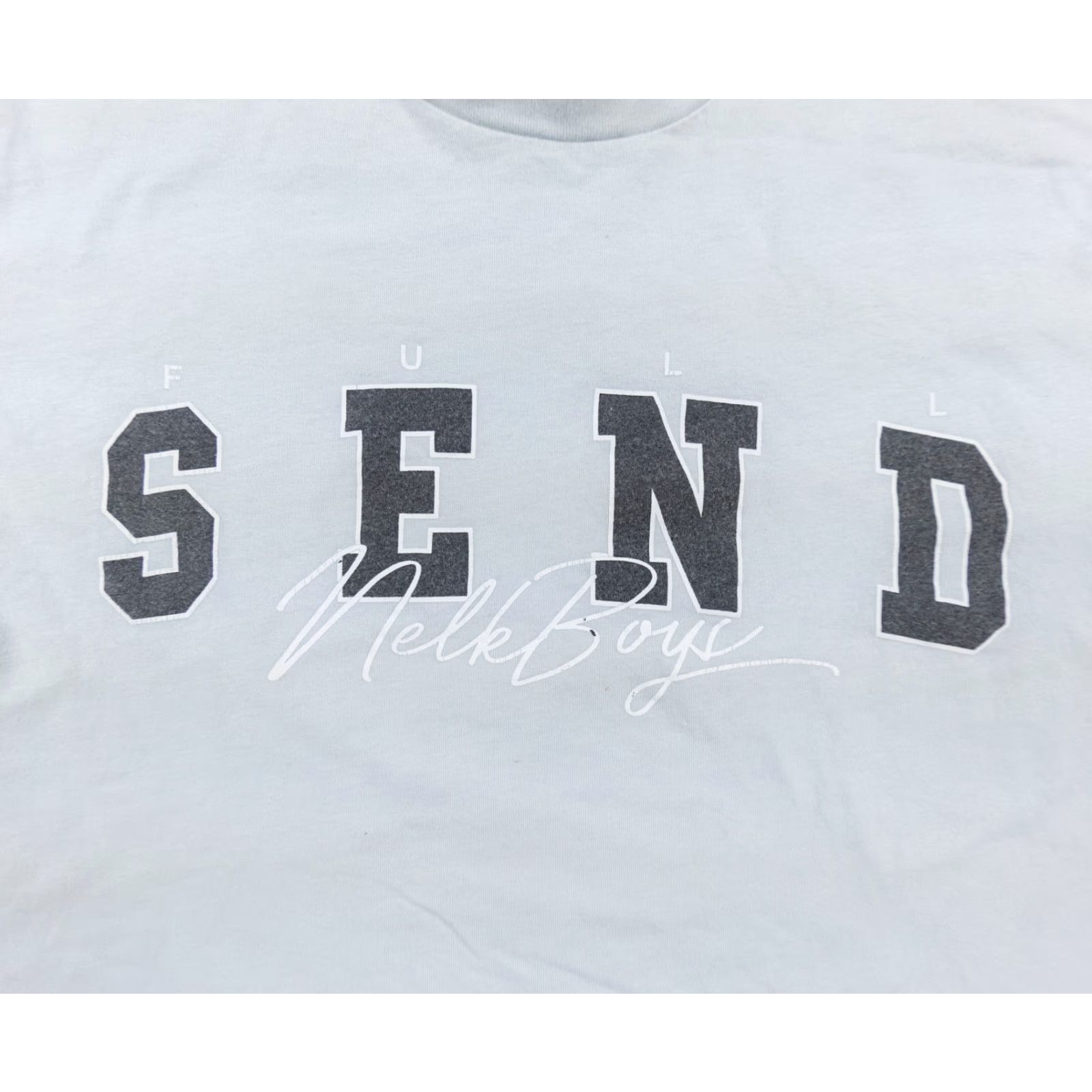 Vintage Full Send Shirt Adult Medium Light Blue Short Sleeve Crew Neck Logo Graphic T-Shirt Men Size US M / EU 48-50 / 2 - 2 Thumbnail