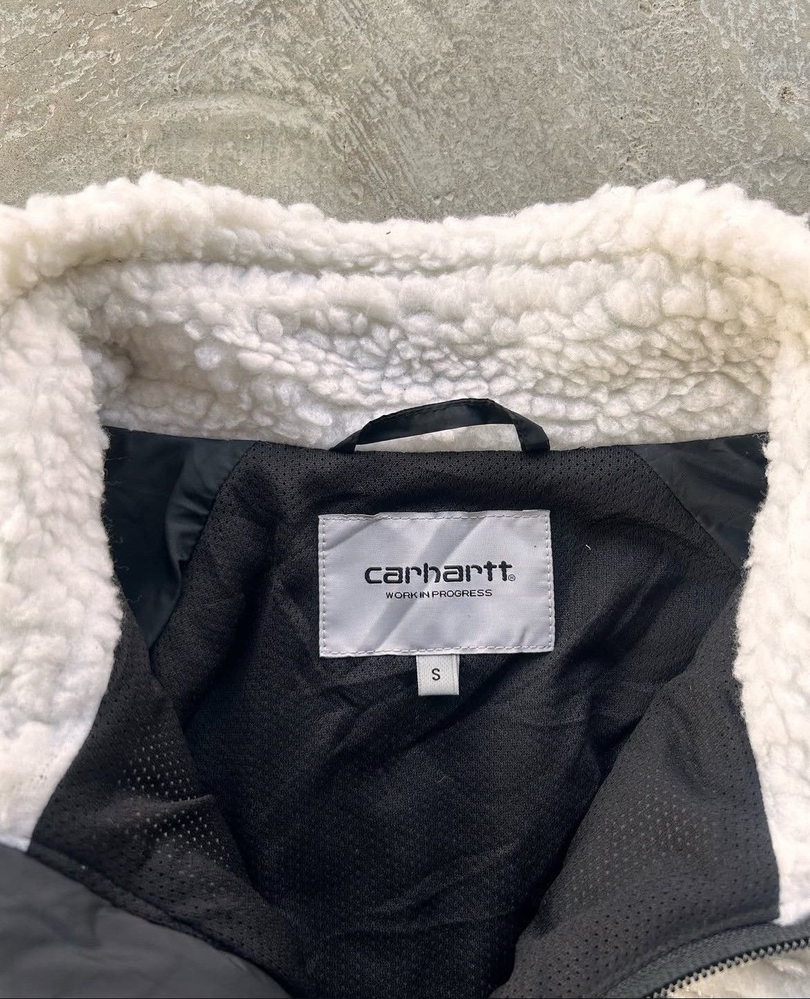 Carhartt × Carhartt Wip × Vintage Carhartt WIP Fleece Jacket Sherpa Zip-Up (S) Size US S / EU 44-46 / 1 - 8 Thumbnail