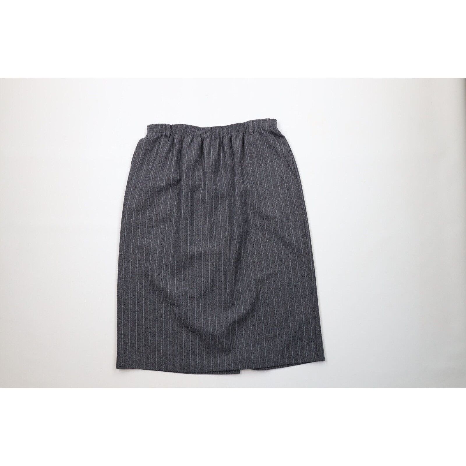 Vintage Vintage 90s Streetwear Striped Herringbone Knit Skirt Size 38" / US 16 / IT 52 - 1 Thumbnail