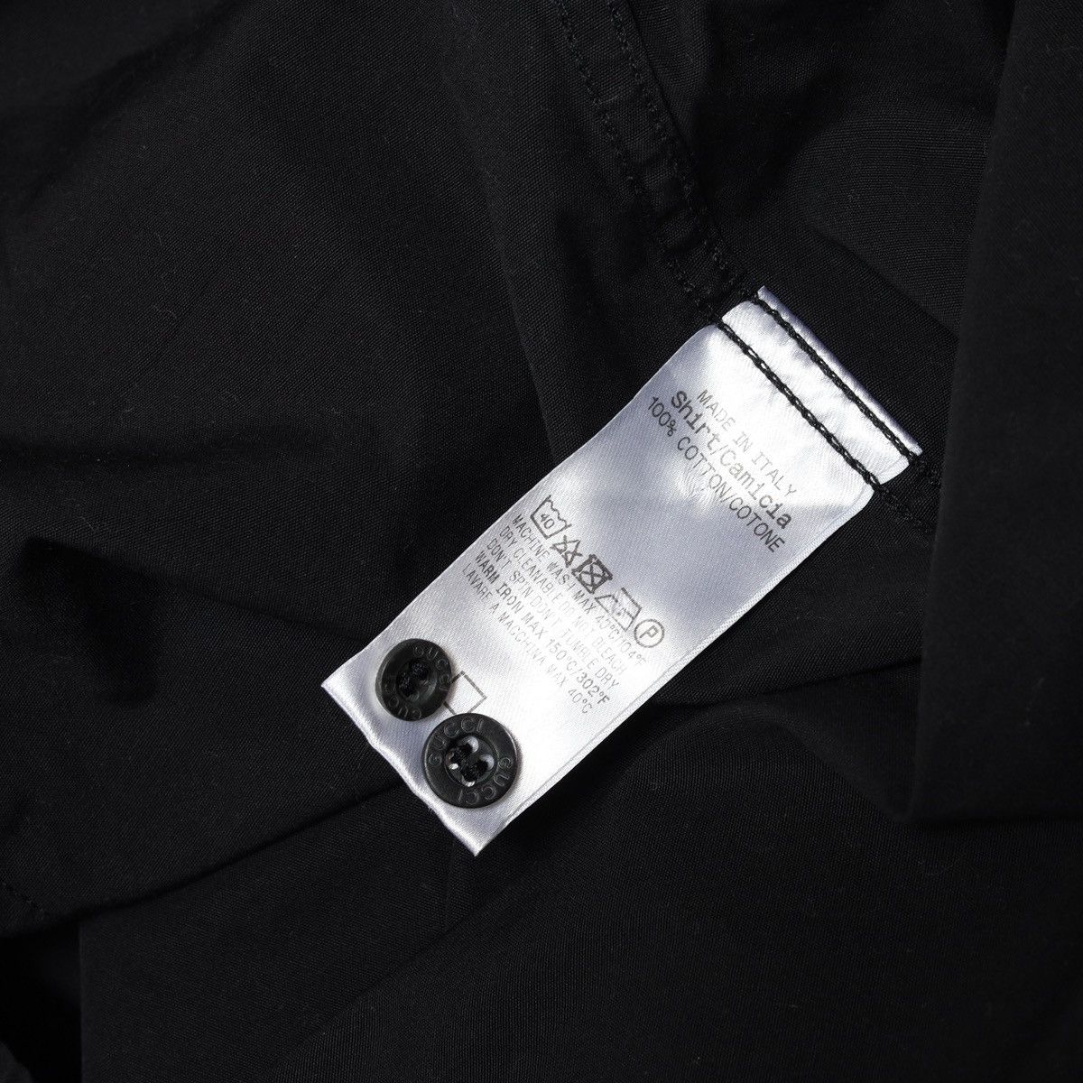 Gucci Gucci Cotton Black Shirt Size US L / EU 52-54 / 3 - 11 Thumbnail