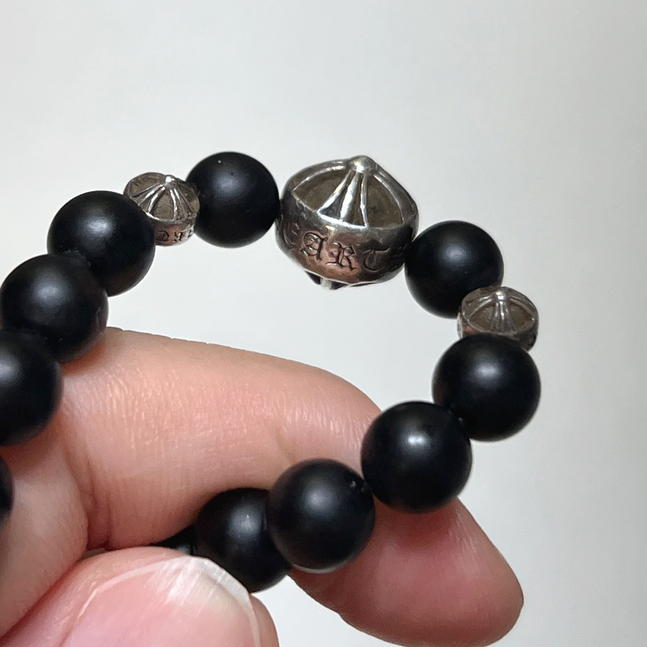 Chrome Hearts Chrome Hearts 71 BEAD Onyx Beads Bracelet 6mm Size ONE SIZE - 3 Thumbnail