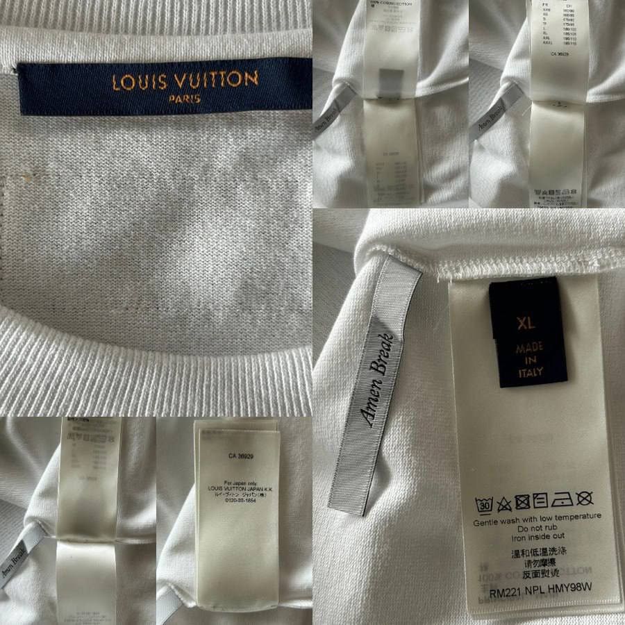Louis Vuitton LOUIS VUITTON WHITE DO A KICKFLIP T-SHIRT Size US XL / EU 56 / 4 - 3 Thumbnail