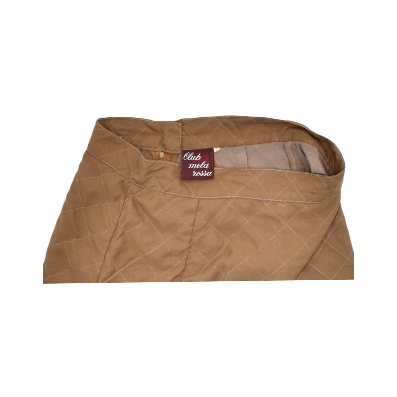 Vintage VINTAGE Womens Quilted Pencil Skirt Brown Polyester W26 Small Size 26" / US 2 / IT 38 - 3 Thumbnail