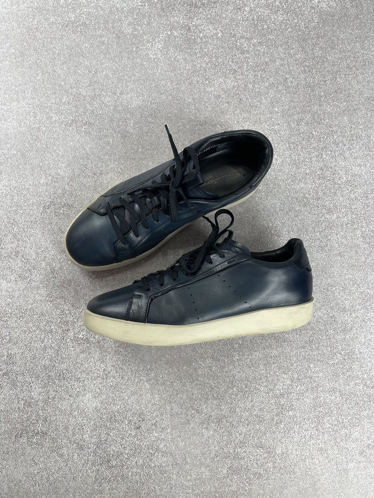 Santoni Santoni Navy Blue Sneakers Men’s Shoes Size US 10.5 Size US 10.5 / EU 43-44 - 3 Thumbnail