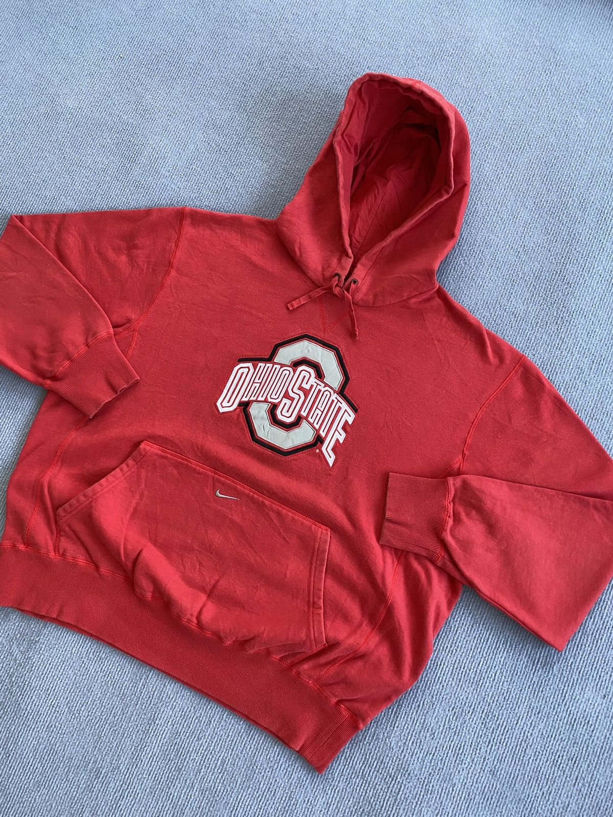 Nike Vintage 00’s Nike Ohio State Center Pocket Swoosh Hoodie✨ Size US XL / EU 56 / 4 - 2 Thumbnail