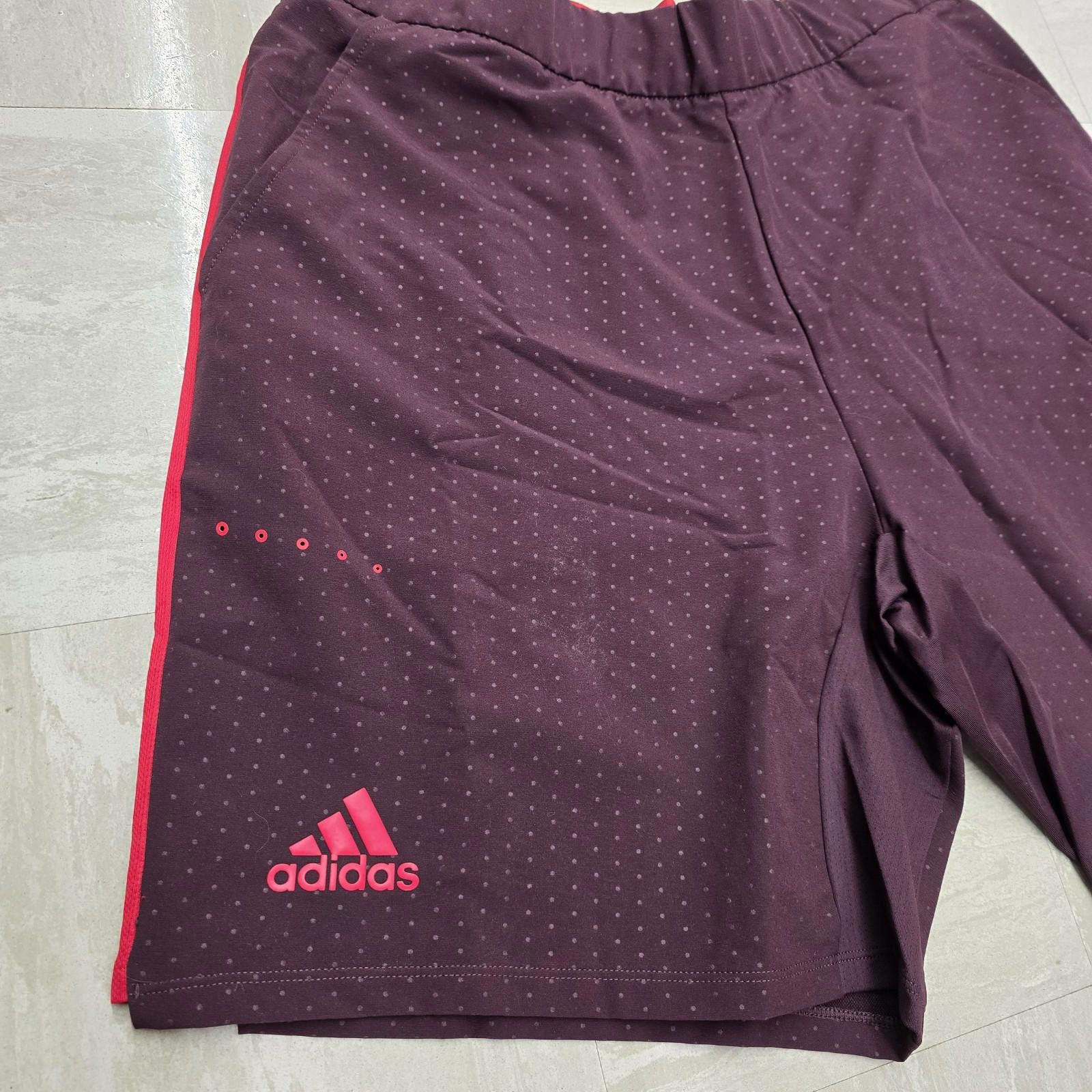 Adidas Adidas Barricade Woven Short - dark burgundy/scarletSz XL Size US 36 / EU 52 - 2 Thumbnail