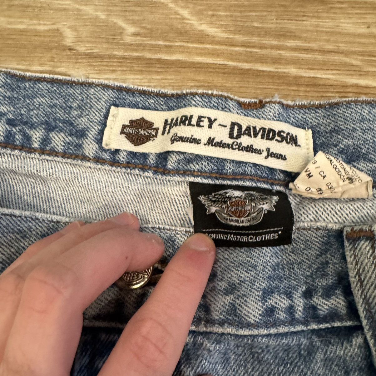 Harley Davidson vintage light wash harley davidson jeans Size US 40 / EU 56 - 3 Thumbnail