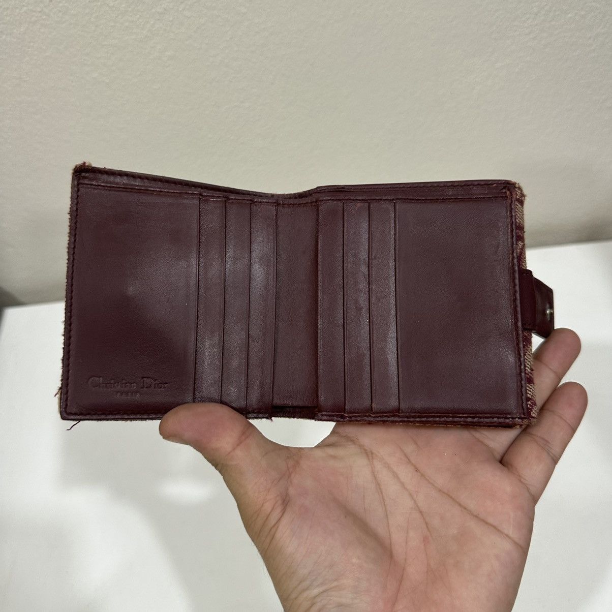 Dior ‼️YES‼️ CHRISTIAN DIOR RED TROTTER BIFOLD WALLET Size ONE SIZE - 7 Thumbnail