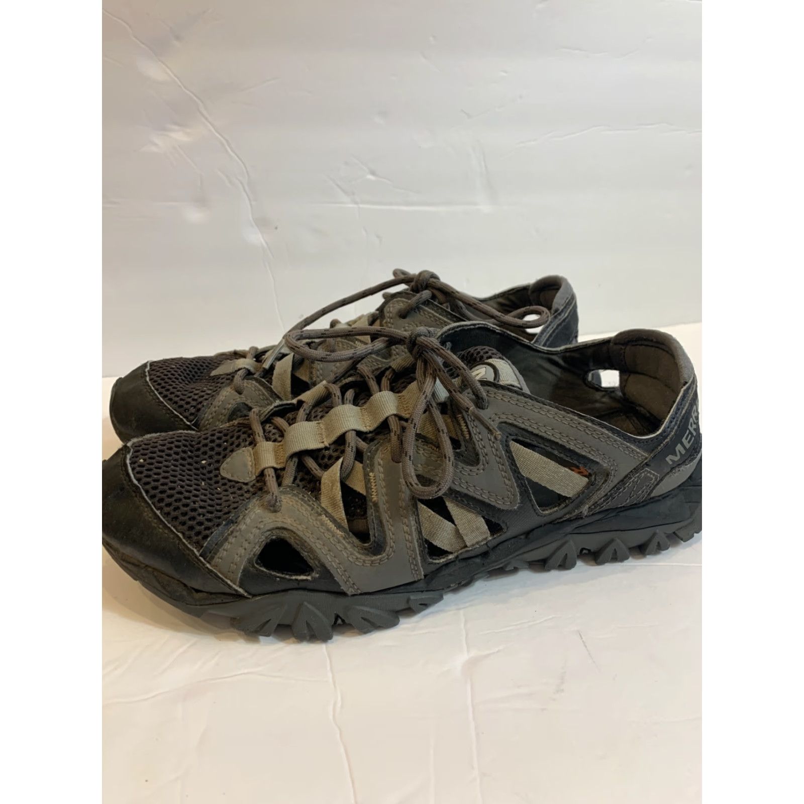 Merrell Merrell Tetrex Crest Wrap Low Top Hiking Sandals Mens 8 Black Sneaker Athletic Water Sports N/A Size US 9 / EU 42 - 7 Thumbnail