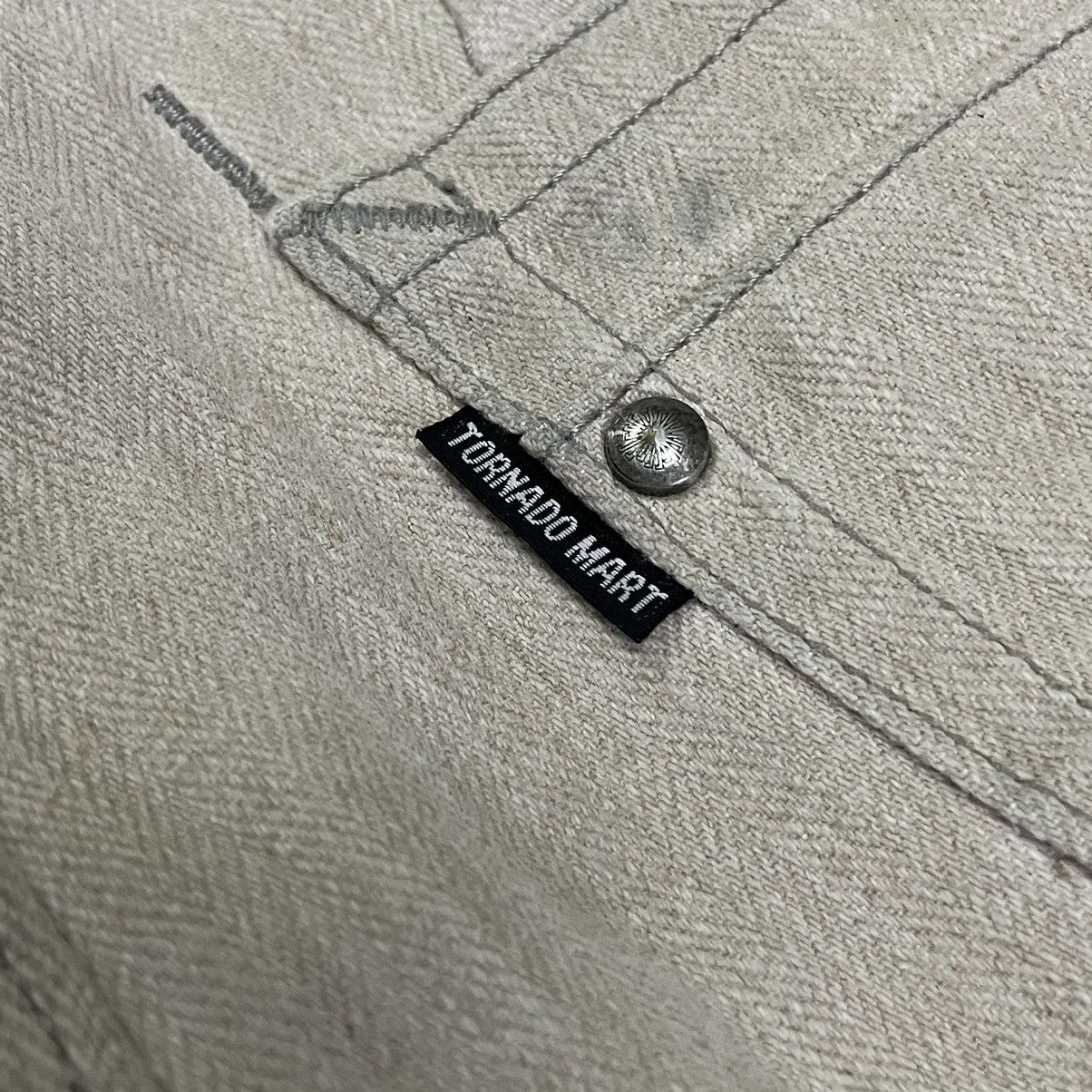 If Six Was Nine 🇯🇵 VINTAGE AERO BY TORNADO MART SPIRAL CUT FLARE JEANS Size US 31 - 13 Thumbnail