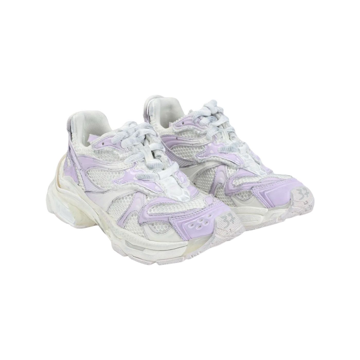 BALENCIAGA Runner 2 Gray/Pink Sneakers New And Authentic (Wo