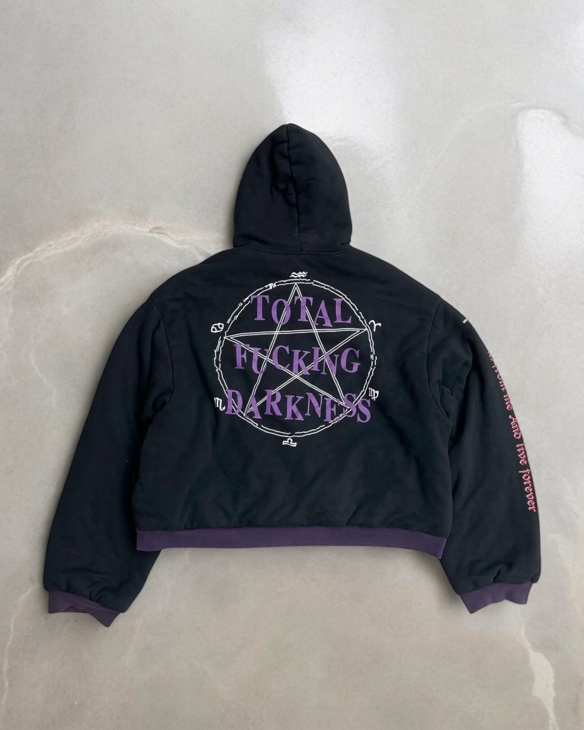 Vetements AW16 Total Fucking Darkness Reversible Hood Bomber - www